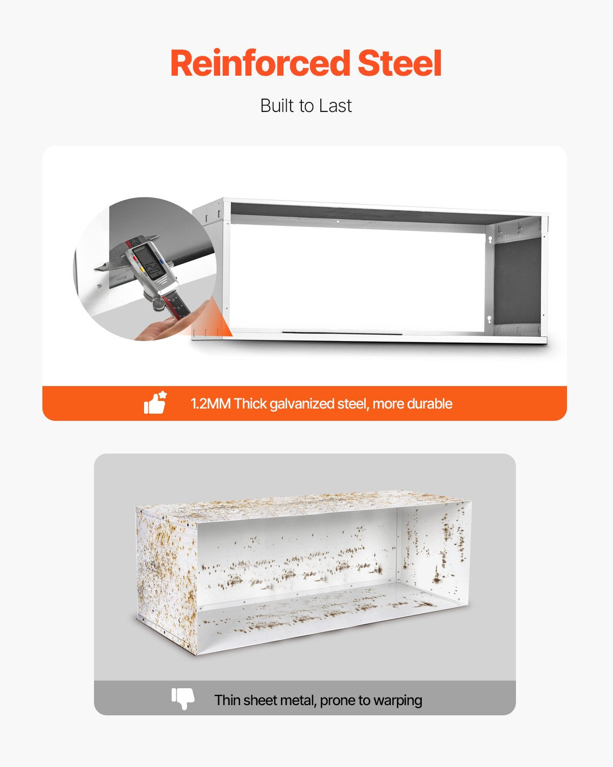 VEVOR Air Conditioner Wall Sleeve 42 in Universal Through the Wall AC Sleeve