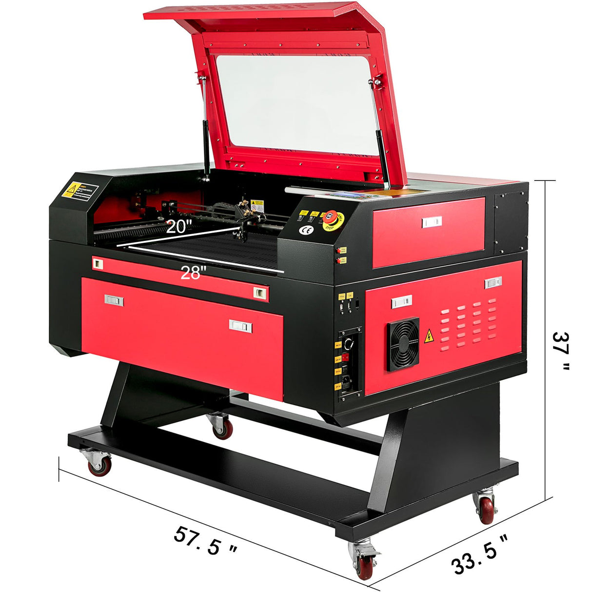 Vevor 80W CO2 Laser Engraver Engraving Cutting Machine With Color Screen 700*500mm