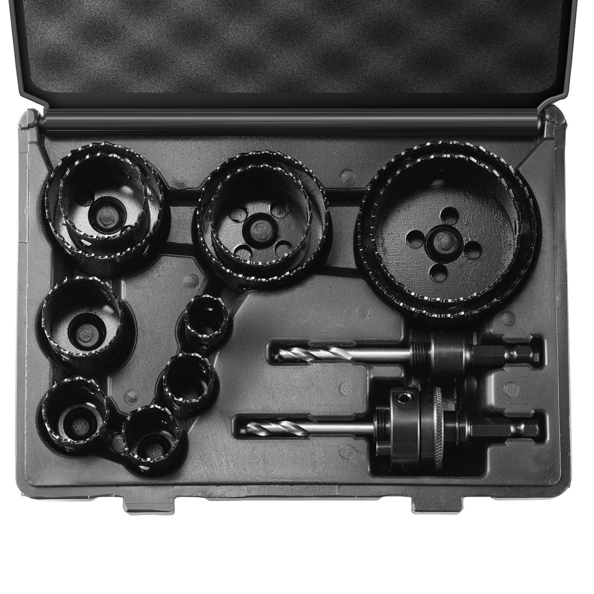 VEVOR Hole Saw Kit, 11 PCS Saw Blades, 2 Drill Bits, 1 Hex Wrench, Bi Metal M42 Hole Saw Set with Carrying Case, General Purpose Size from 3/4" to 3",