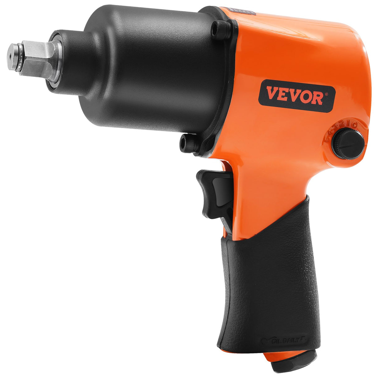 VEVOR Air Impact Wrench, 1/2" Drive Air Impact Gun Up to 880ft-lbs Nut-busting Torque, 7500RPM Lightweight Pneumatic Tool for