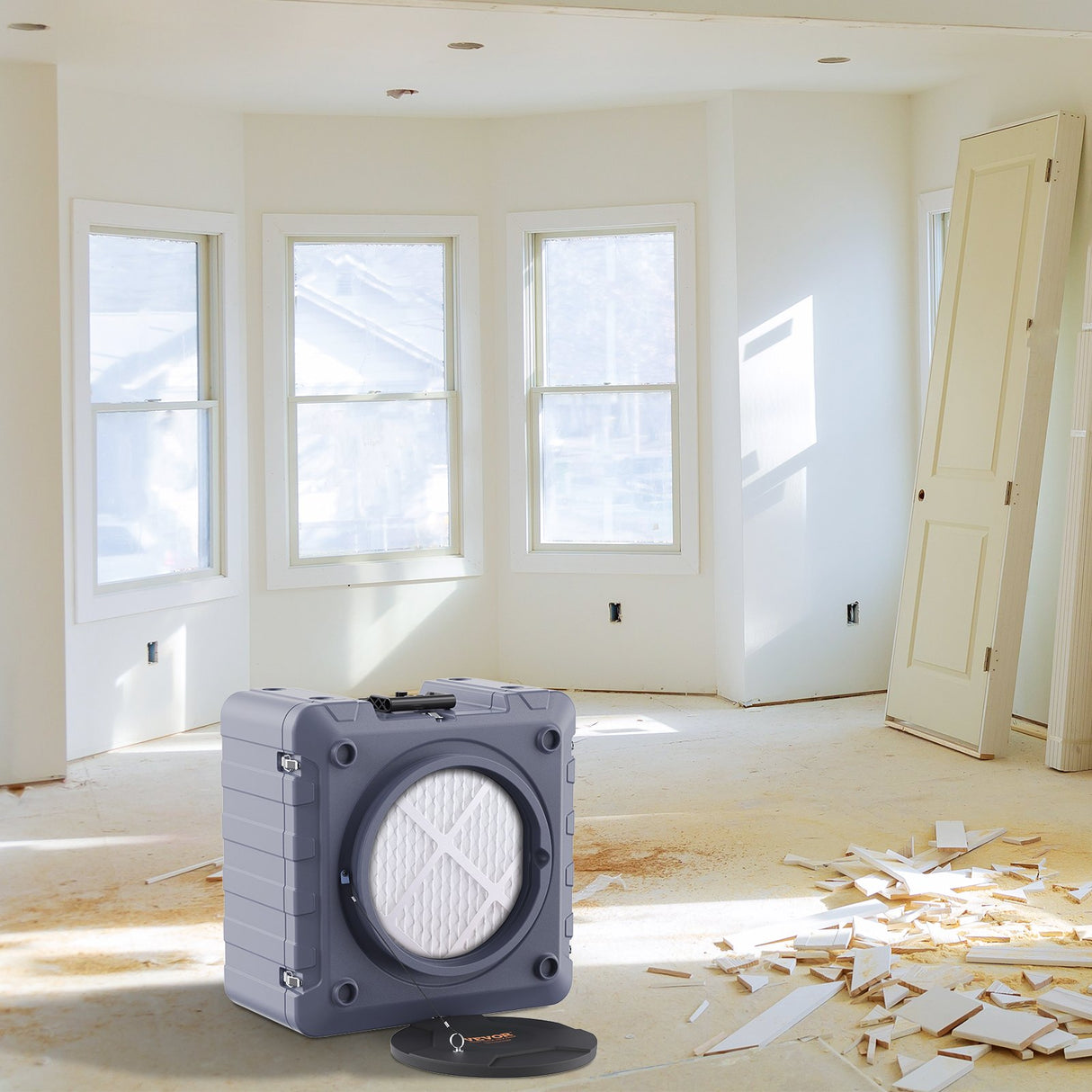 VEVOR Air Scrubber with 3-Stage Filtration, Stackable Negative Air Machine 800 CFM, Air Cleaner with MERV10, Carbon, H13 HEPA, for Home, Industrial and Commercial Use