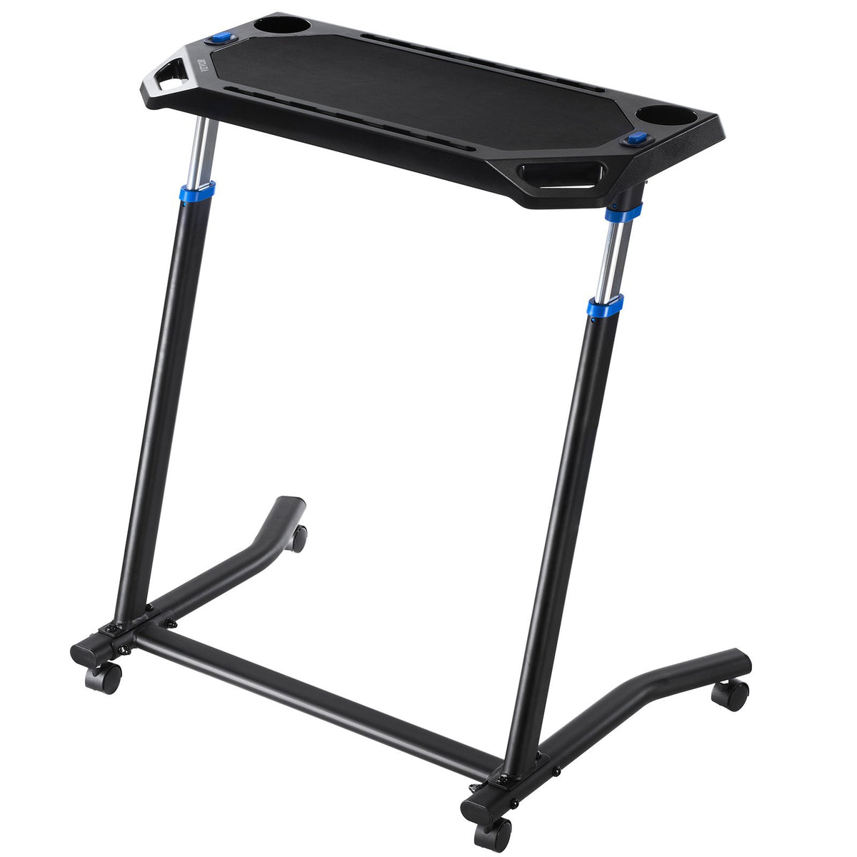 Mobile Cycling Desk Foldable Bike Trainer Fitness Desk with Lockable Wheel