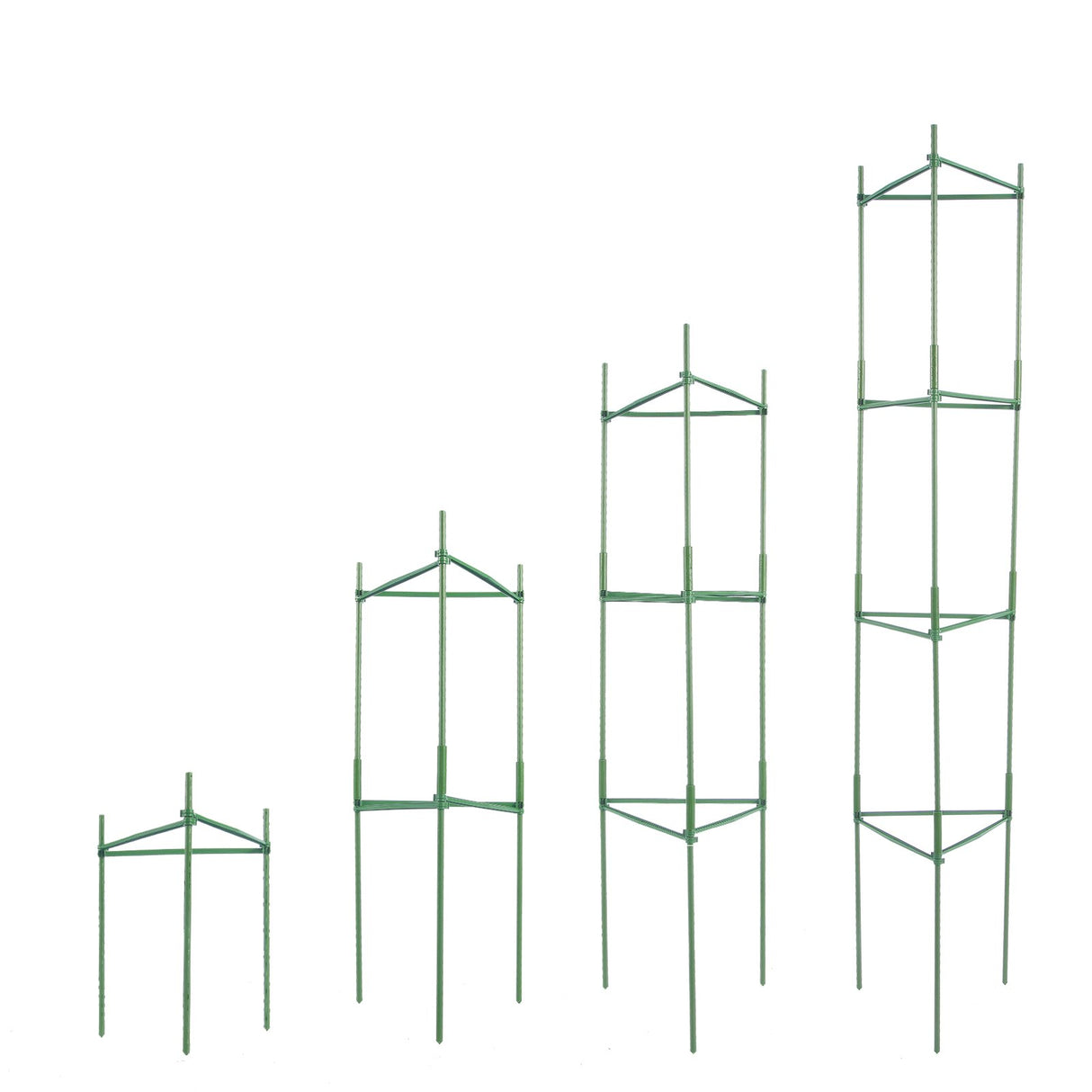 VEVOR 6 Packs Tomato Cages for Garden, 1230 mm Tomato Trellis Plant Stakes Support, Stackable Tall Plant Support Cage, for Raised Garden Bed, Vegetables Flowers and Climbing Plants