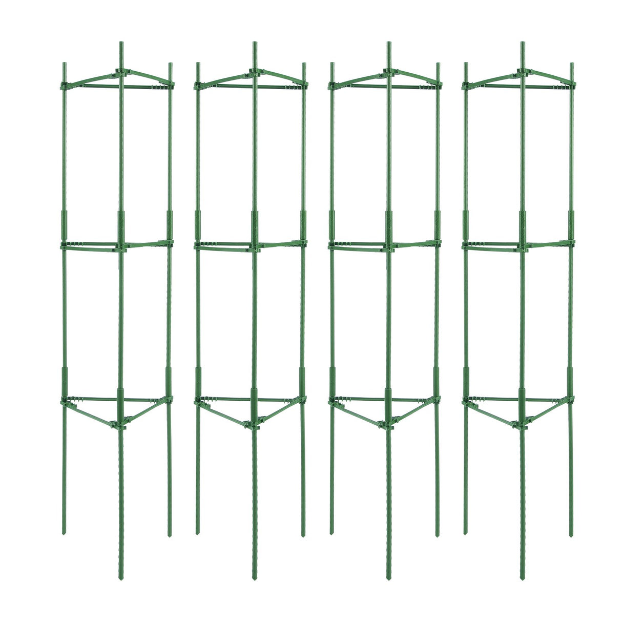 VEVOR 4 Packs Tomato Cages for Garden 1620 mm Tomato Plant Stakes Support Cage
