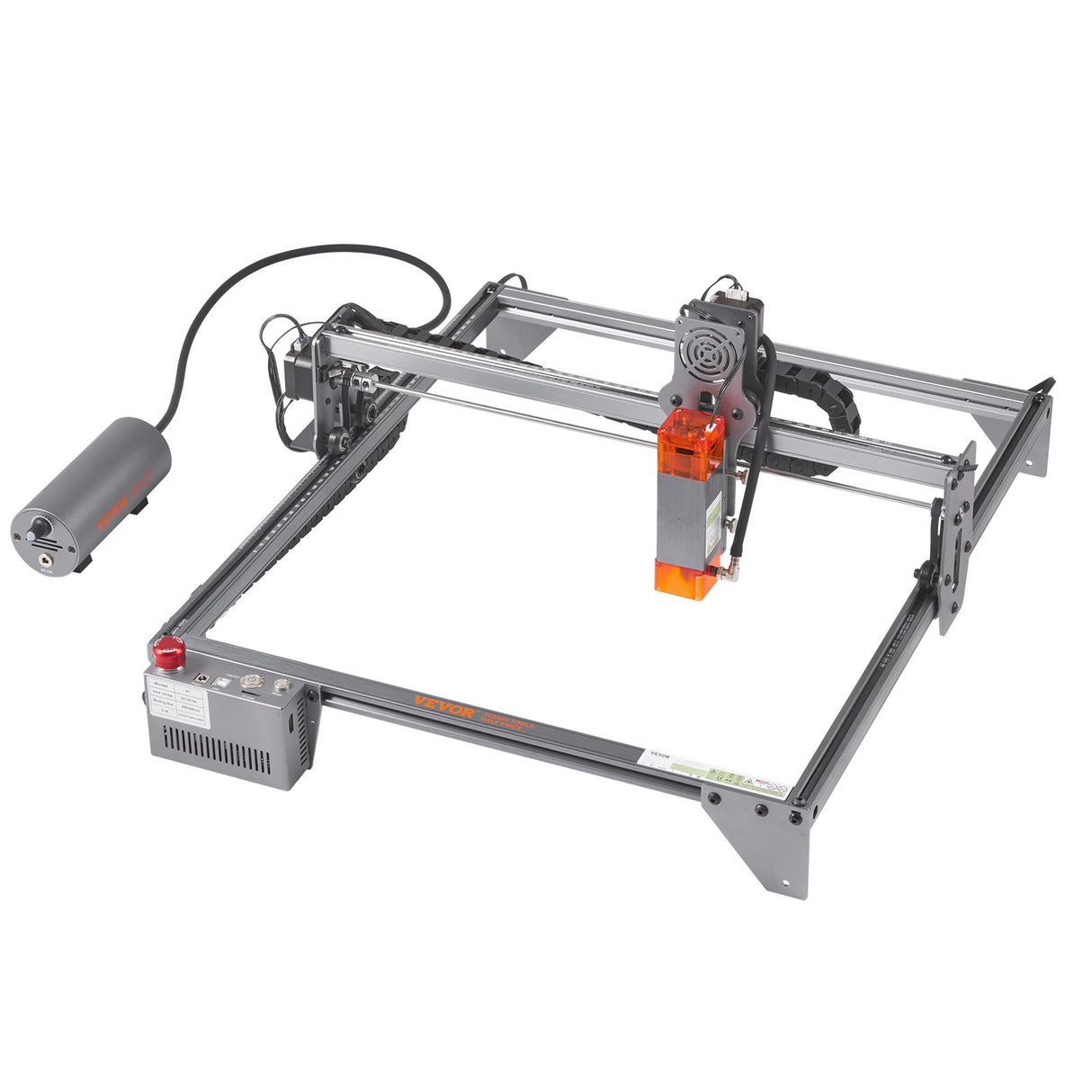 VEVOR Laser Engraver, 10W Output Laser Engraving Machine, 15.7" x 15.7" Large Working Area, 10000mm/min Movement Speed, Compressed Spot with Rotary Roller, Laser Cutter for Wood, Metal, Acrylic