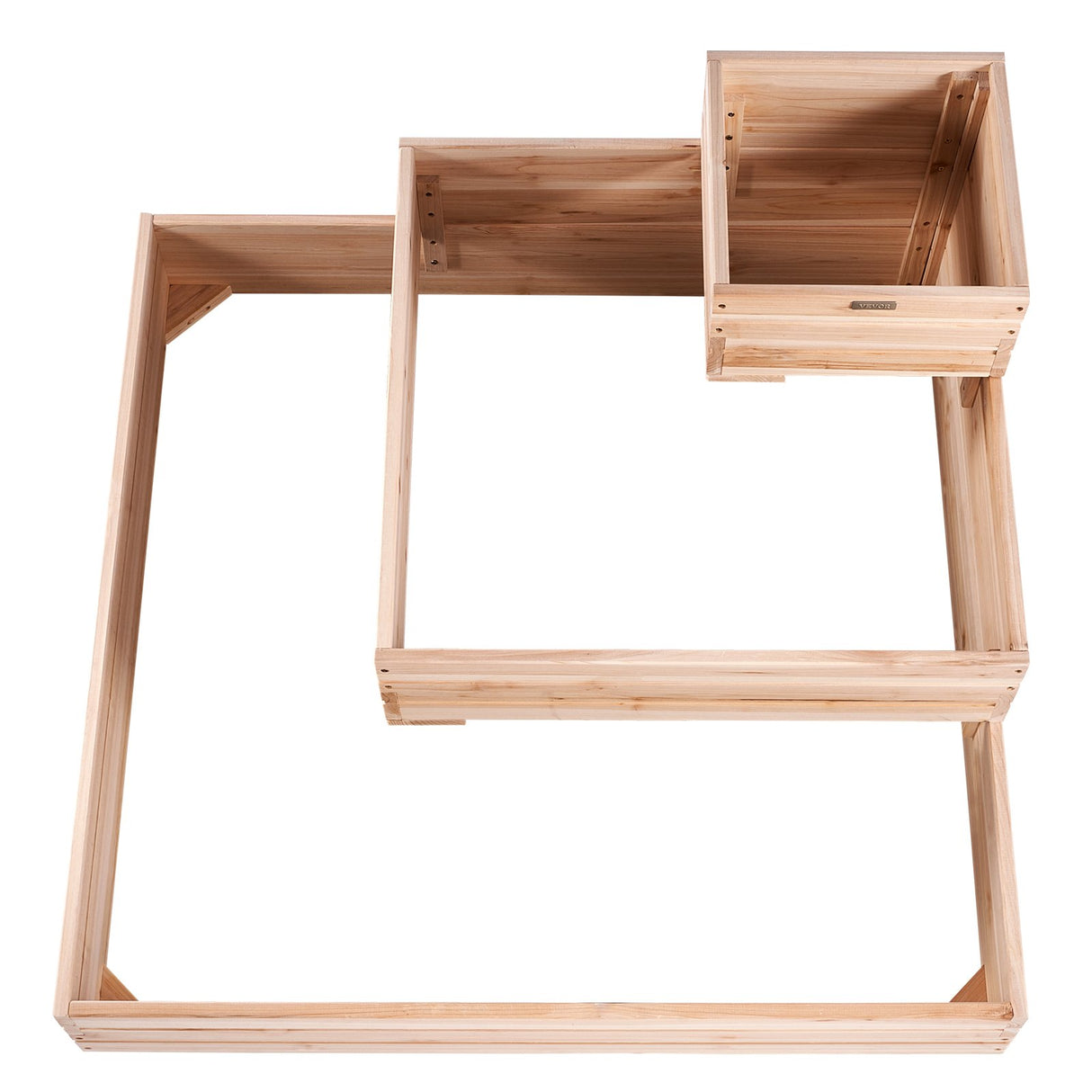 VEVOR Wooden Raised Garden Bed Planter Box 113 x 113 x 51 cm Flower Vegetable Herb
