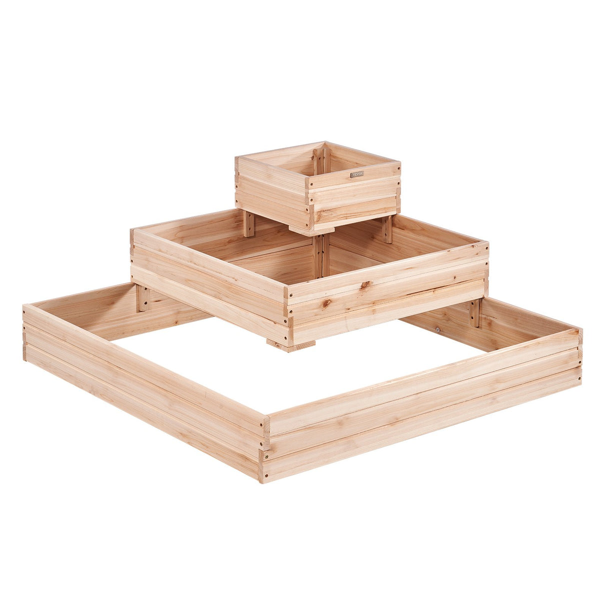 Wooden Raised Garden Bed Planter Box 113 x 113 x 51 cm Flower Vegetable Herb