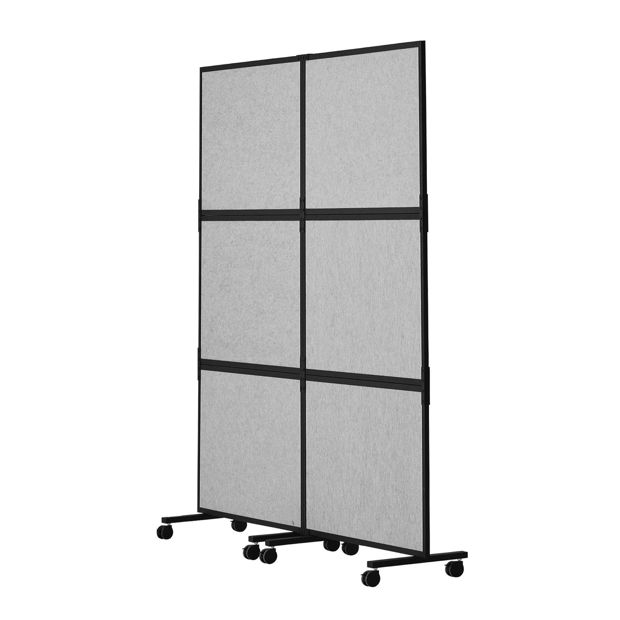VEVOR Acoustic Room Divider Partition Panel Privacy Screen 2 Pack Light Gray