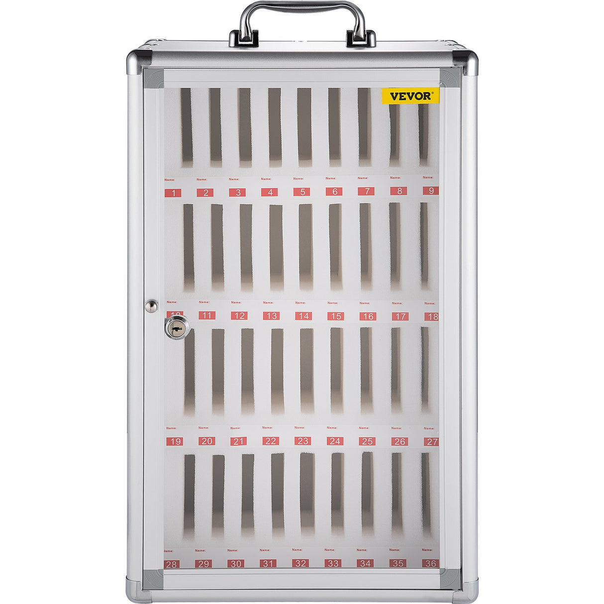 VEVOR Cell Phones Storage Cabinet Clear Pocket Chart Storage Locker Box 36 Slots