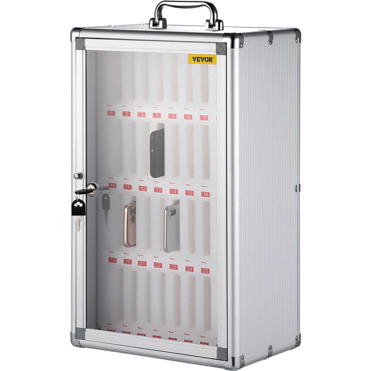 VEVOR Cell Phones Storage Cabinet Clear Pocket Chart Storage Locker Box 36 Slots