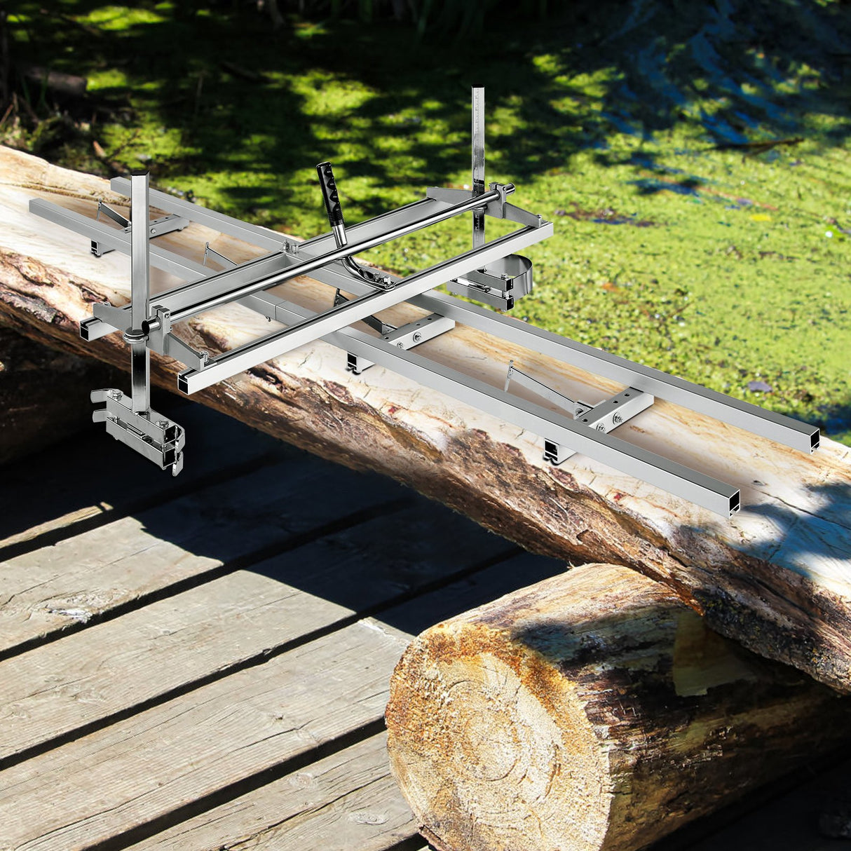 VEVOR Chainsaw Mill 14"-36" Guide Bar and 9 ft Aluminum Rail Mill Guide System