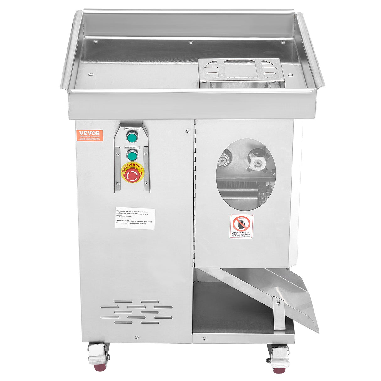 VEVOR Electric Meat Cutter Machine 1100W Commercial Meat Slicer Cutting Machine