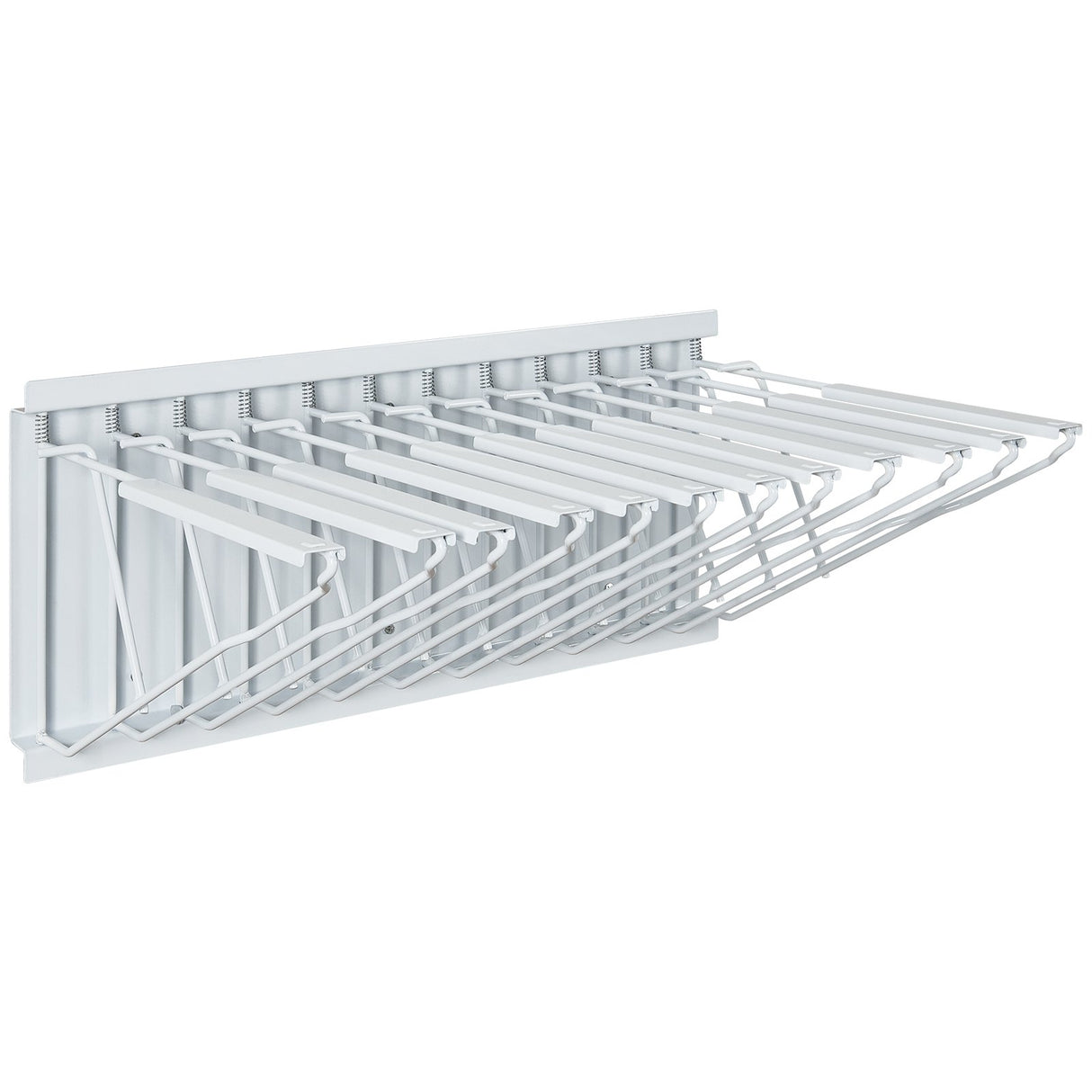 VEVOR Wall Mount Blueprint Storage Rack Blueprint Holder with 12 Pivot Brackets