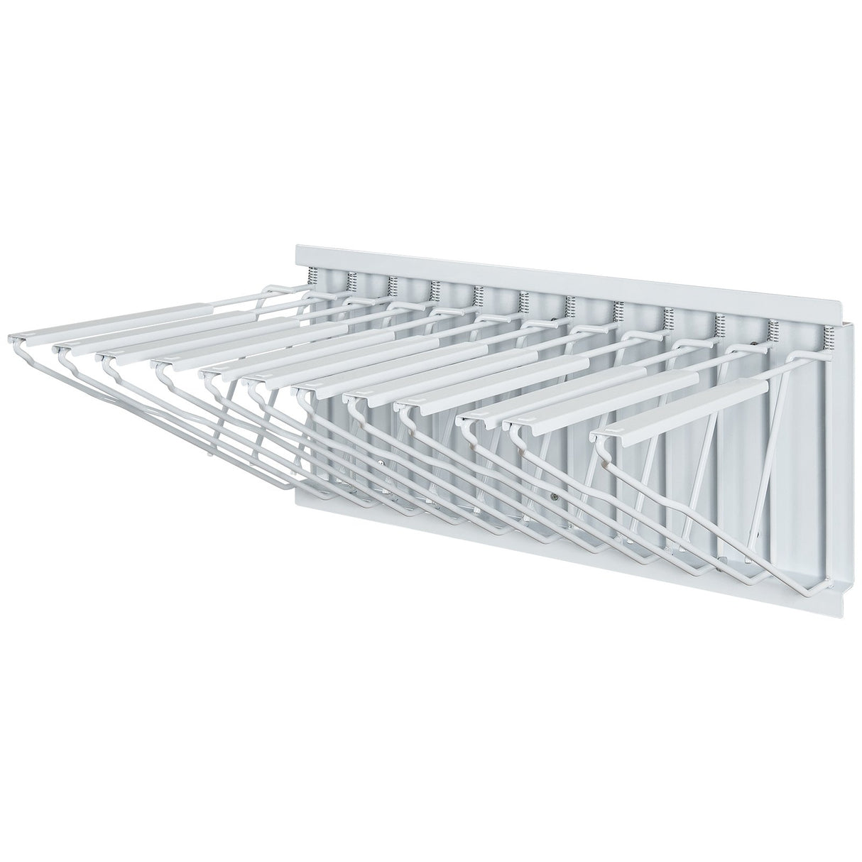 VEVOR Wall Mount Blueprint Storage Rack Blueprint Holder with 12 Pivot Brackets