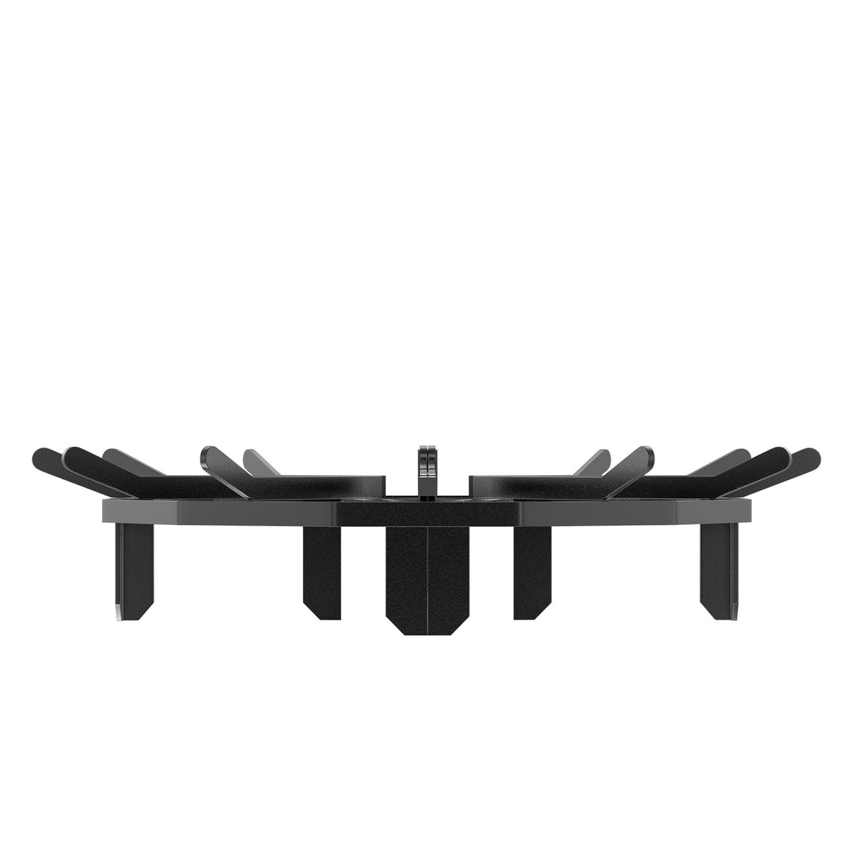 VEVOR Log Grate, 27 inch Heavy Duty Wheel Fire Grate with 6 Support Legs, Solid Powder-coated Steel Bars, Log Firewood Burning Rack Holder for Wood