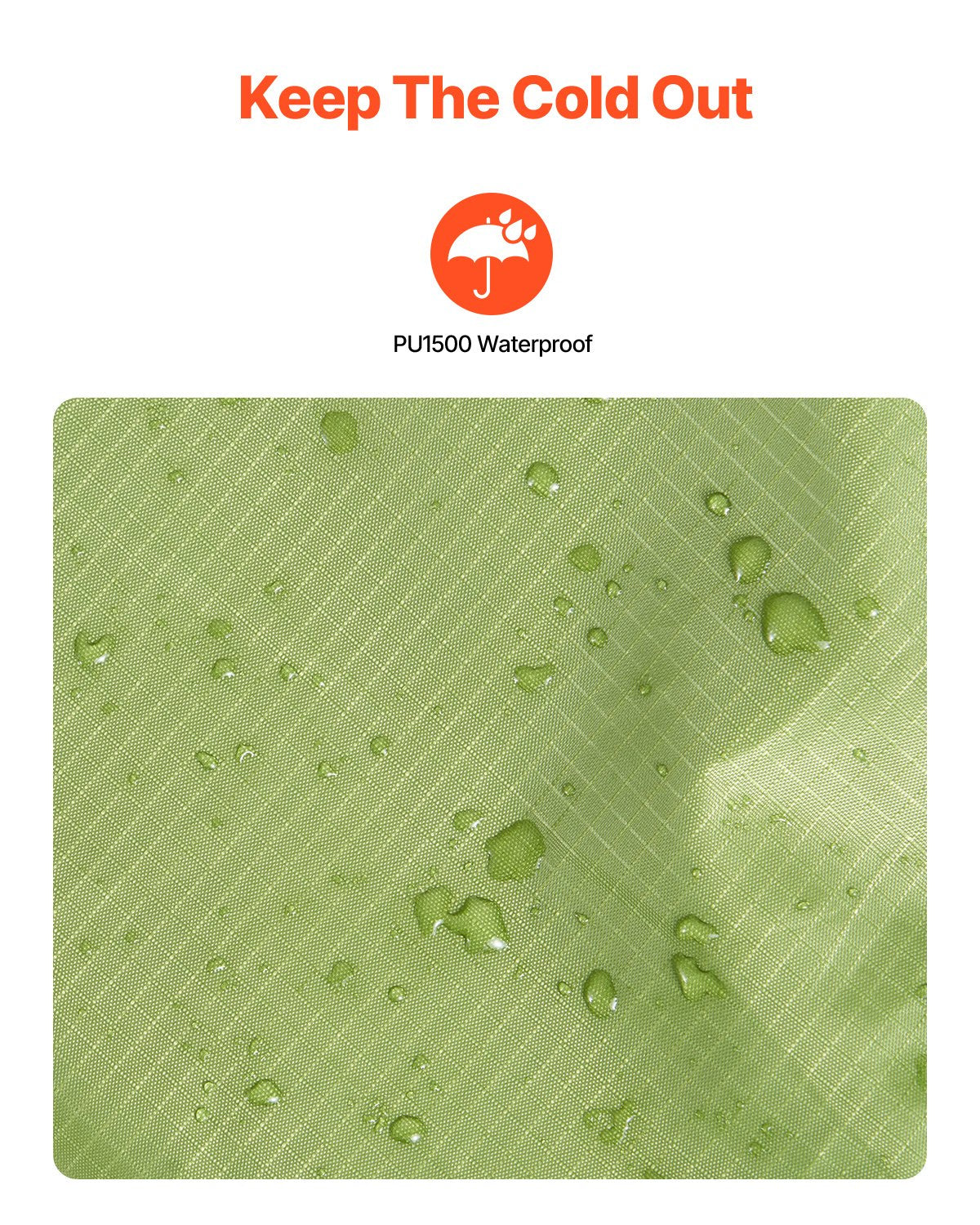 VEVOR Camping Blanket 2 m x 1.5 m Wearable Warm Stadium Blanket Army Green