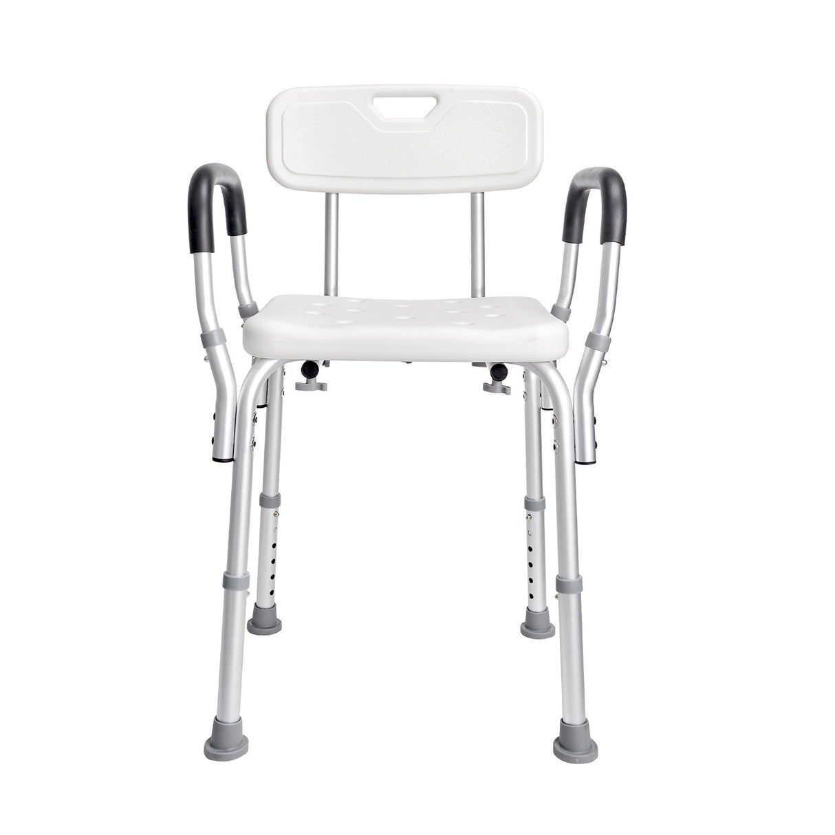 VEVOR Shower Chair, Shower Seat with Back, Adjustable Height Shower Stool, Shower Chair for Inside Shower Bathtub, Non-slip Bathroom Bench Bath Chair for Elderly Disabled Handicap, 158.8 kg Capacity