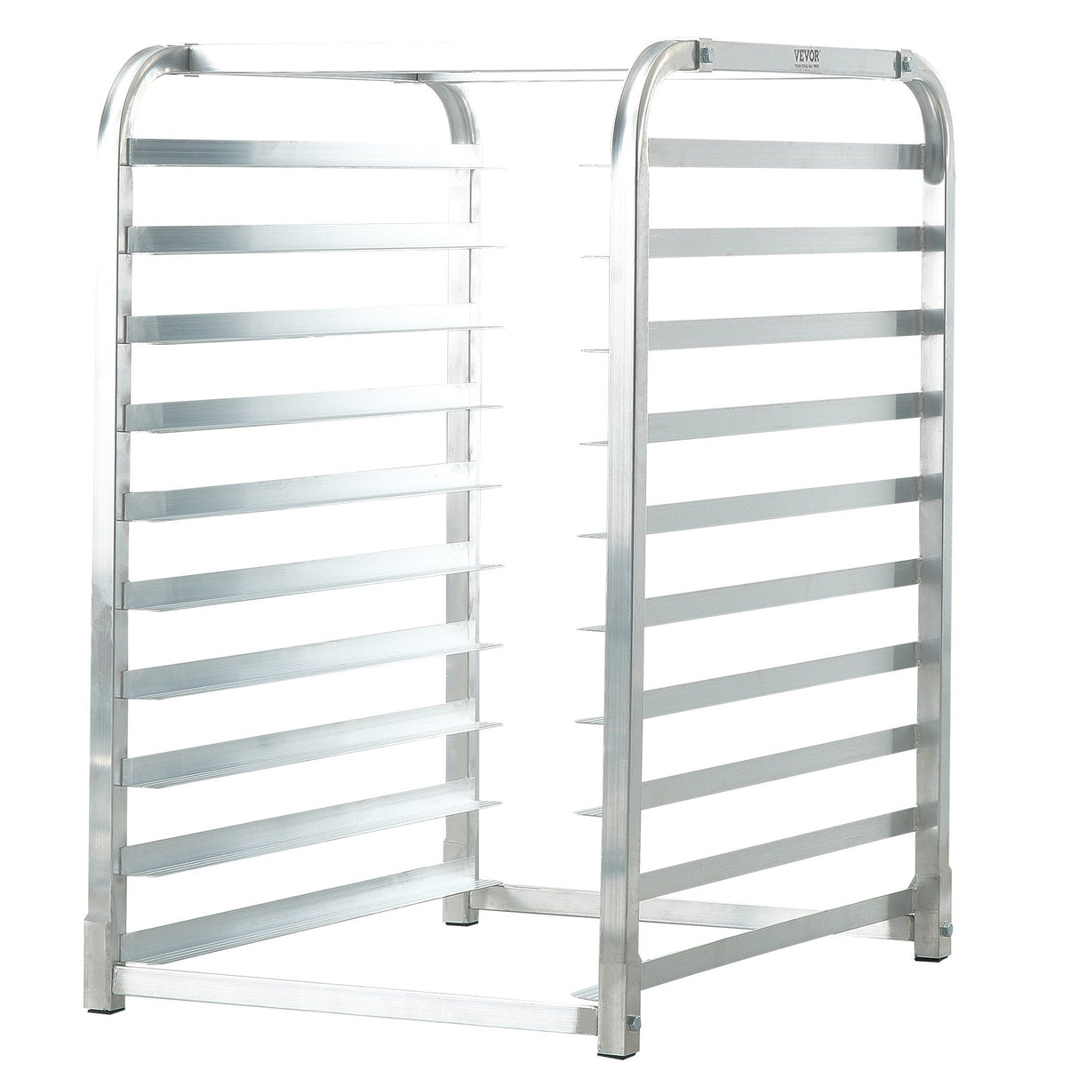 VEVOR Bun Pan Rack, 10-Tier Commercial Bakery Racks with Brake Wheels, Aluminum Racking Trolley Storage for Half & Full Sheet, Speed Rack For Kitchen Home, Bread Baking Equipment, 660x515x985 mm
