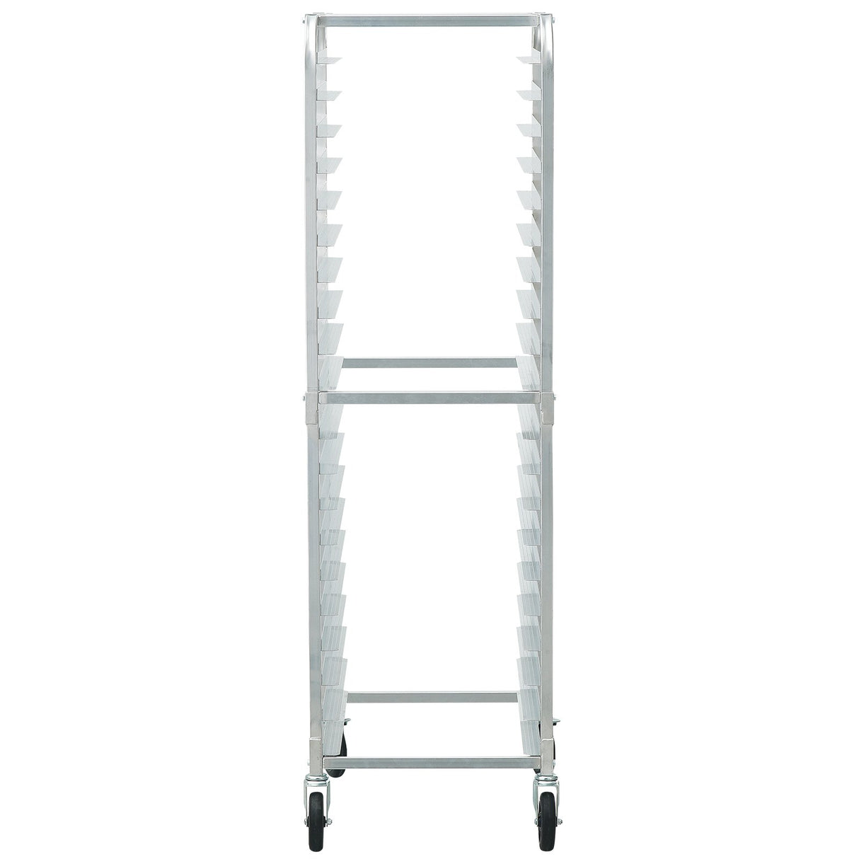 VEVOR Bun Pan Rack, 20-Tier Commercial Bakery Racks with Brake Wheels, Aluminum Racking Trolley Storage for Half & Full Sheet, Speed Rack For Kitchen Home, Bread Baking Equipment, 660x517x1767 mm
