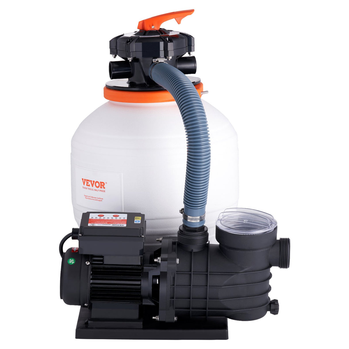 VEVOR Sand Filter Above Ground with 450W Pool Pump 13,000 L/H Flow 6-Way Valve