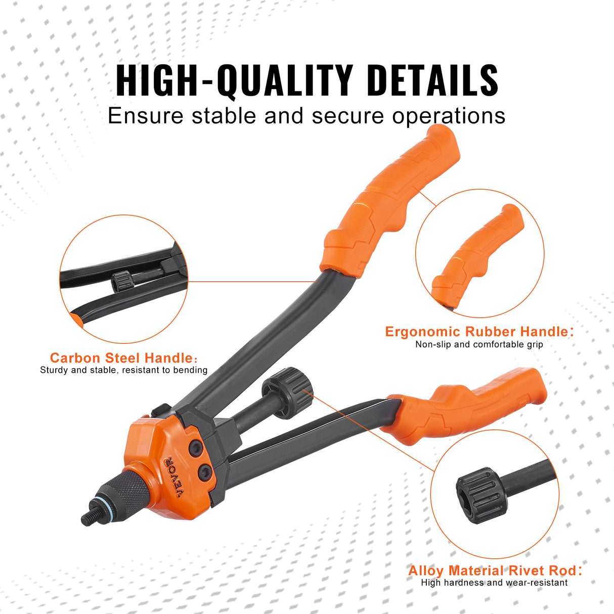 VEVOR Rivet Nut Tool, 16??Rivnut Tool Kit with 13PCS Metric and SAE Mandrels, 186PCS Rivet Nuts, M3, M4, 10-24, M5, M6, 1/4-20, 8-32, 5/16-18, M8, 3/8
