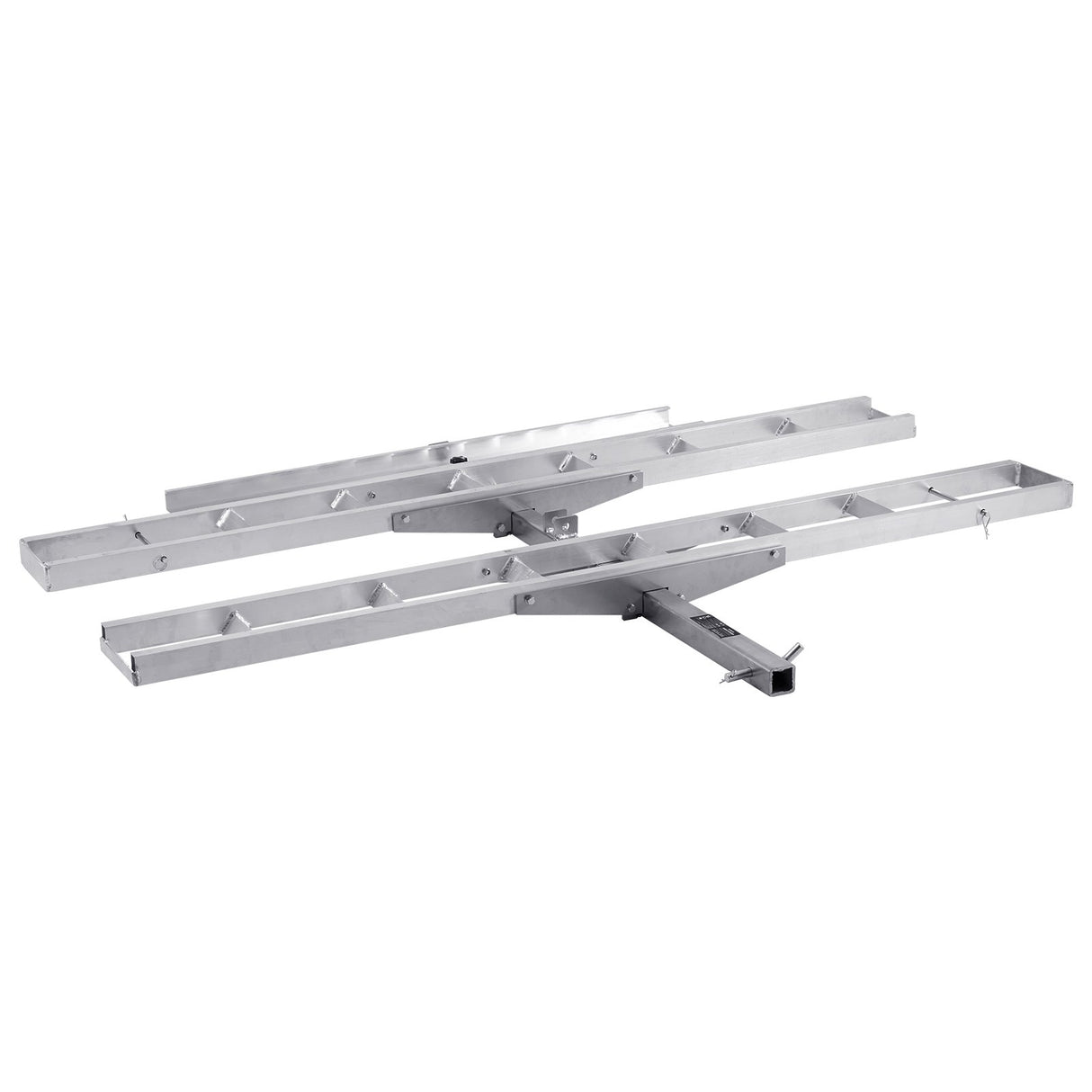 VEVOR Motorcycle Carrier, 2-Bike 272.15KGS Aluminum Motorcycle Carrier Hitch Mount, Loading Ramp, Sc