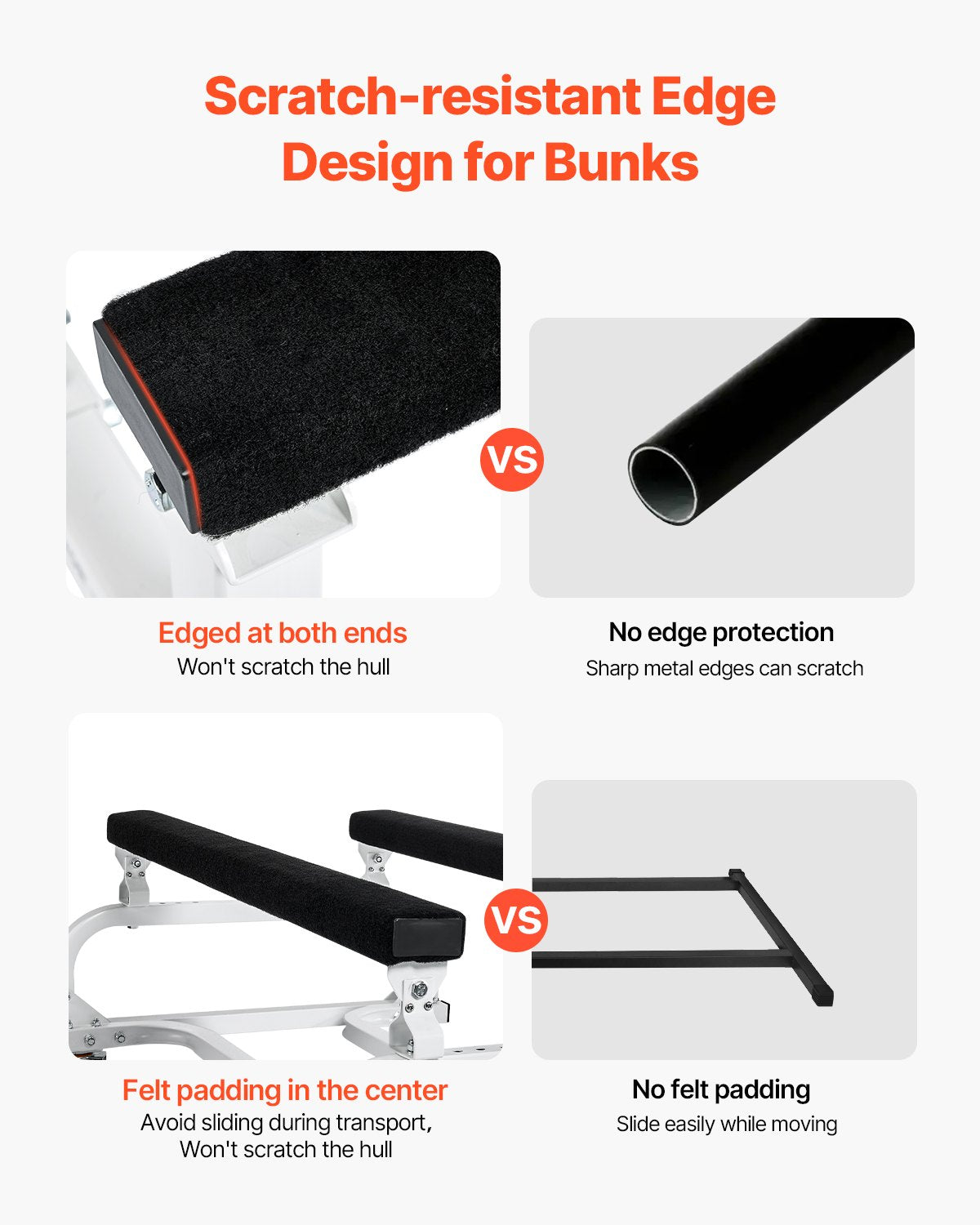 VEVOR Watercraft PWC Dolly Boat 454 kg Capacity Jet Ski Stand Storage Cart