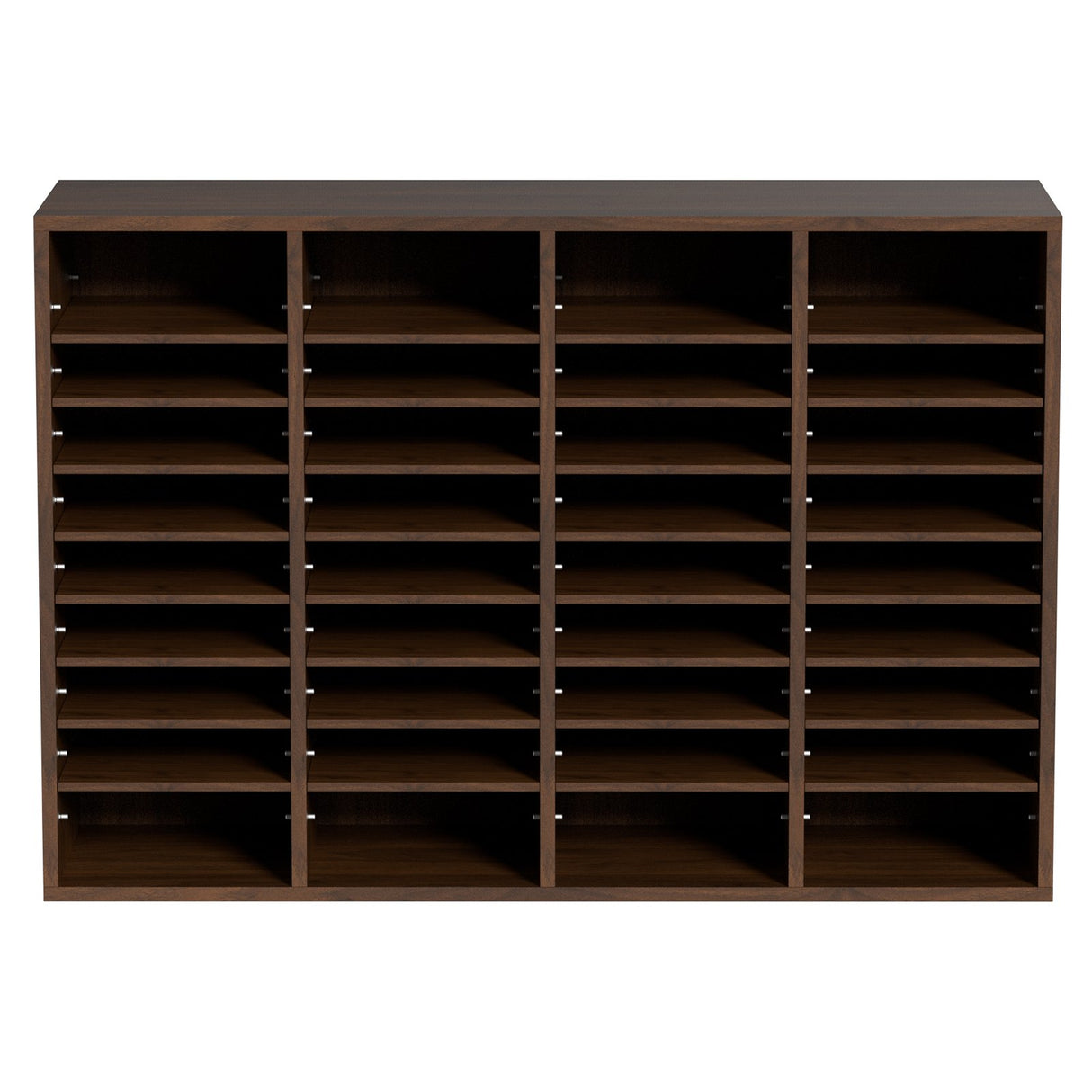 VEVOR Literature Organizers, 36 Compartments Office Mailbox with Adjustable Shelves, Wood Literature Sorter 997x305x680 mm for Office, Home, Classroom, Mailrooms Organization, EPA Certified Brown