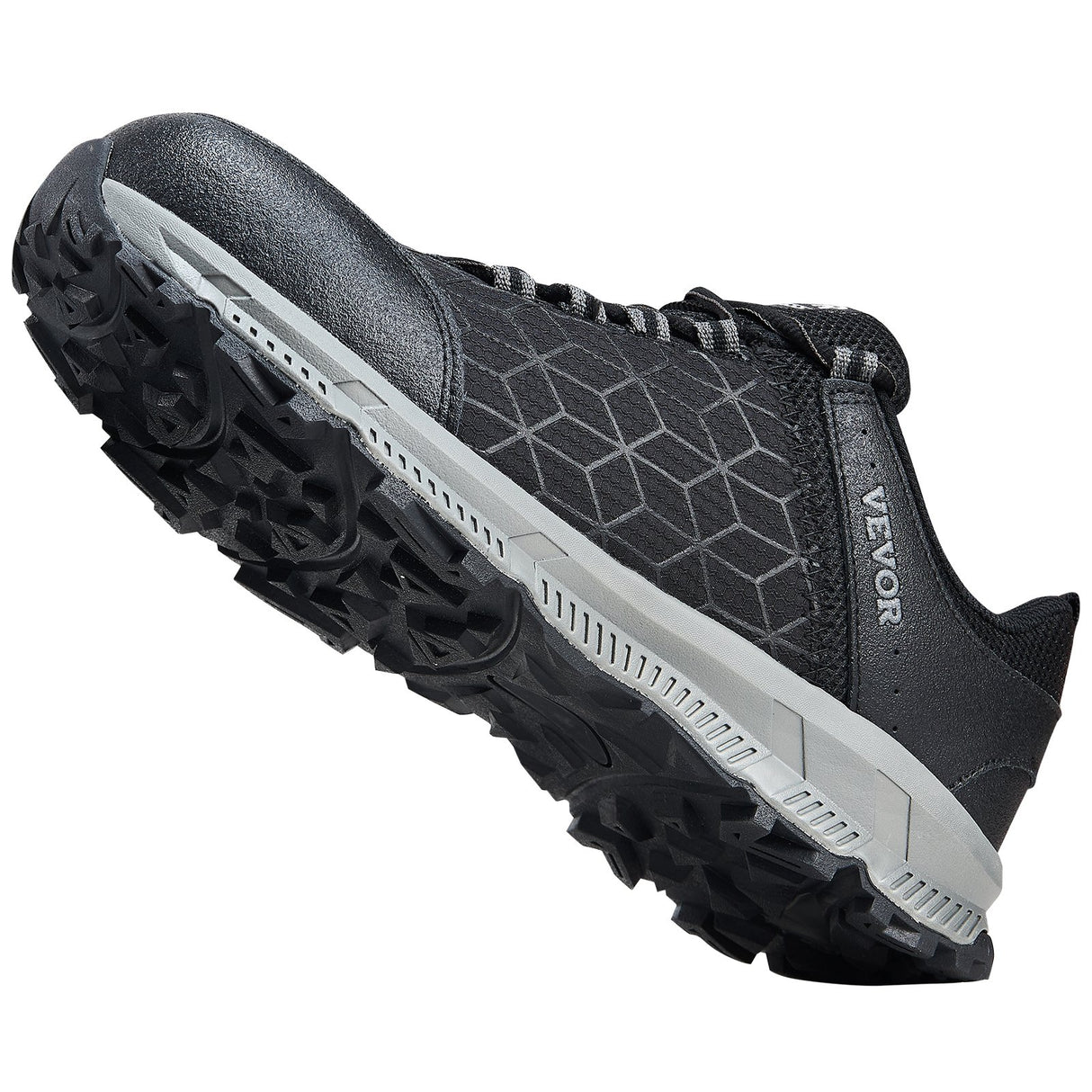 VEVOR Steel Toe Shoes for Men US Size 9 Athletic Work Shoe Sneakers Black