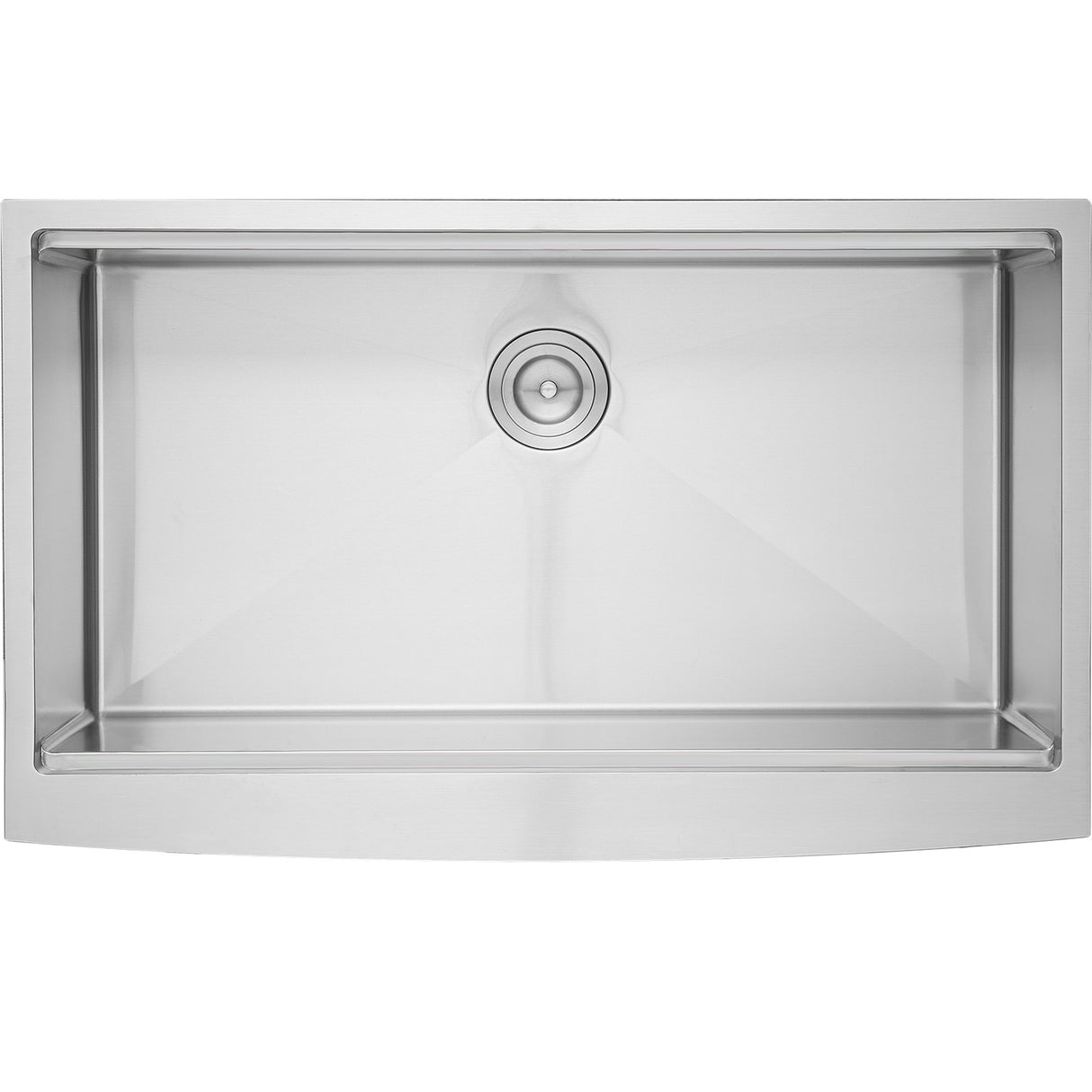 VEVOR Farmhouse Kitchen Sink, 304 Stainless Steel Drop-In Sinks, Top Mount Single Bowl Basin with Ledge & Accessories, Household Dishwasher Sinks for