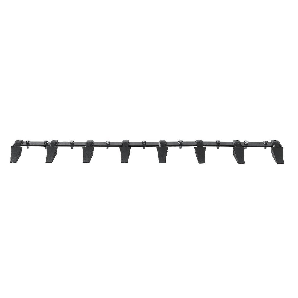VEVOR Bucket Tooth Bar, 1650mm, Heavy Duty Tractor Bucket 8 Teeth Bar for Loader Tractor Skidsteer, 2000 kg Load-Bearing Capacity Bolt On Design, for