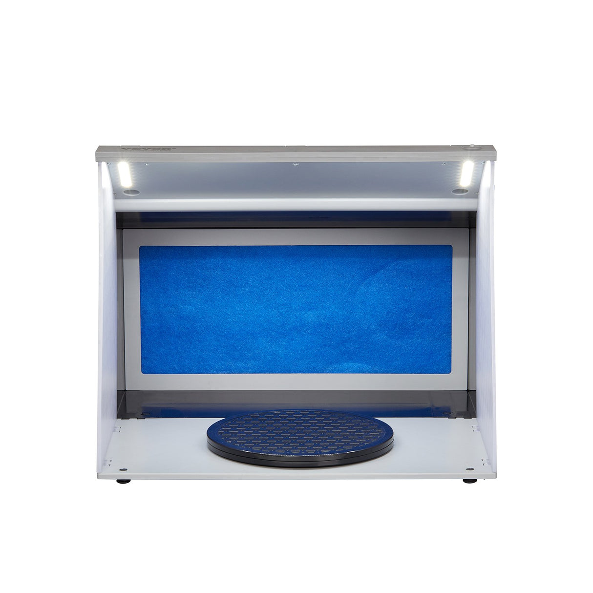 VEVOR Airbrush Spray Booth, Portable Hobby Airbrush Paint Spray Booth Kit with 4 LED Light, Powerful Dual Exhaust Fans, Turntable and 6 ft Extension Hose, for Painting Models, Arts, Crafts, Cakes