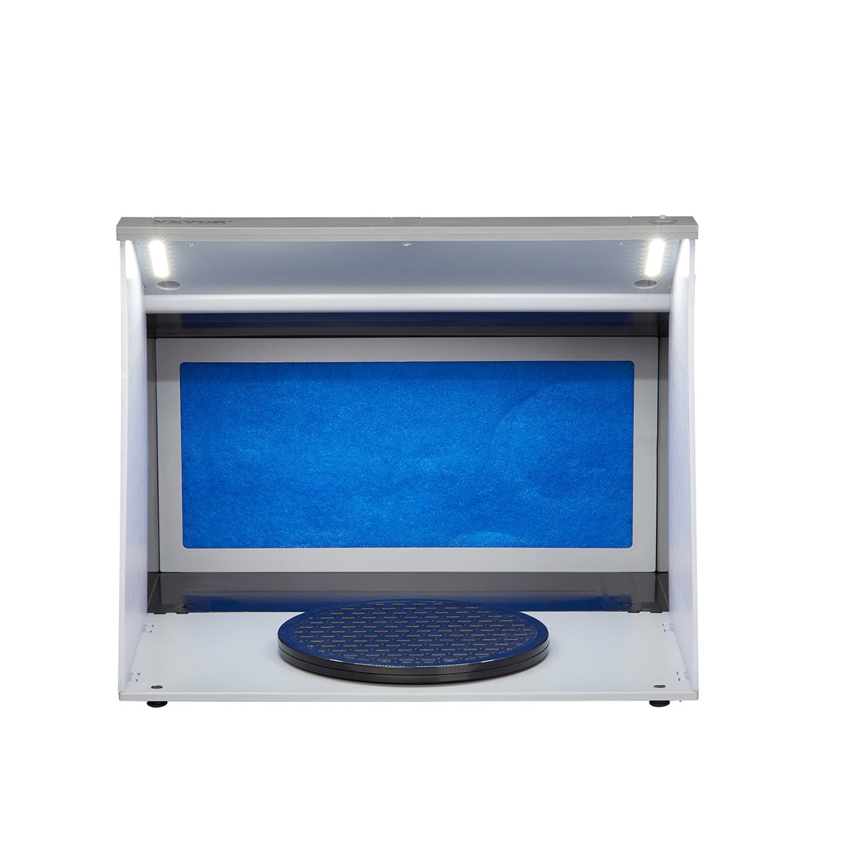 VEVOR Airbrush Spray Booth, Portable Hobby Airbrush Paint Spray Booth Kit with 4 LED Light, Powerful Dual Exhaust Fans, Turntable and 6 ft Extension Hose, for Painting Models, Arts, Crafts, Cakes