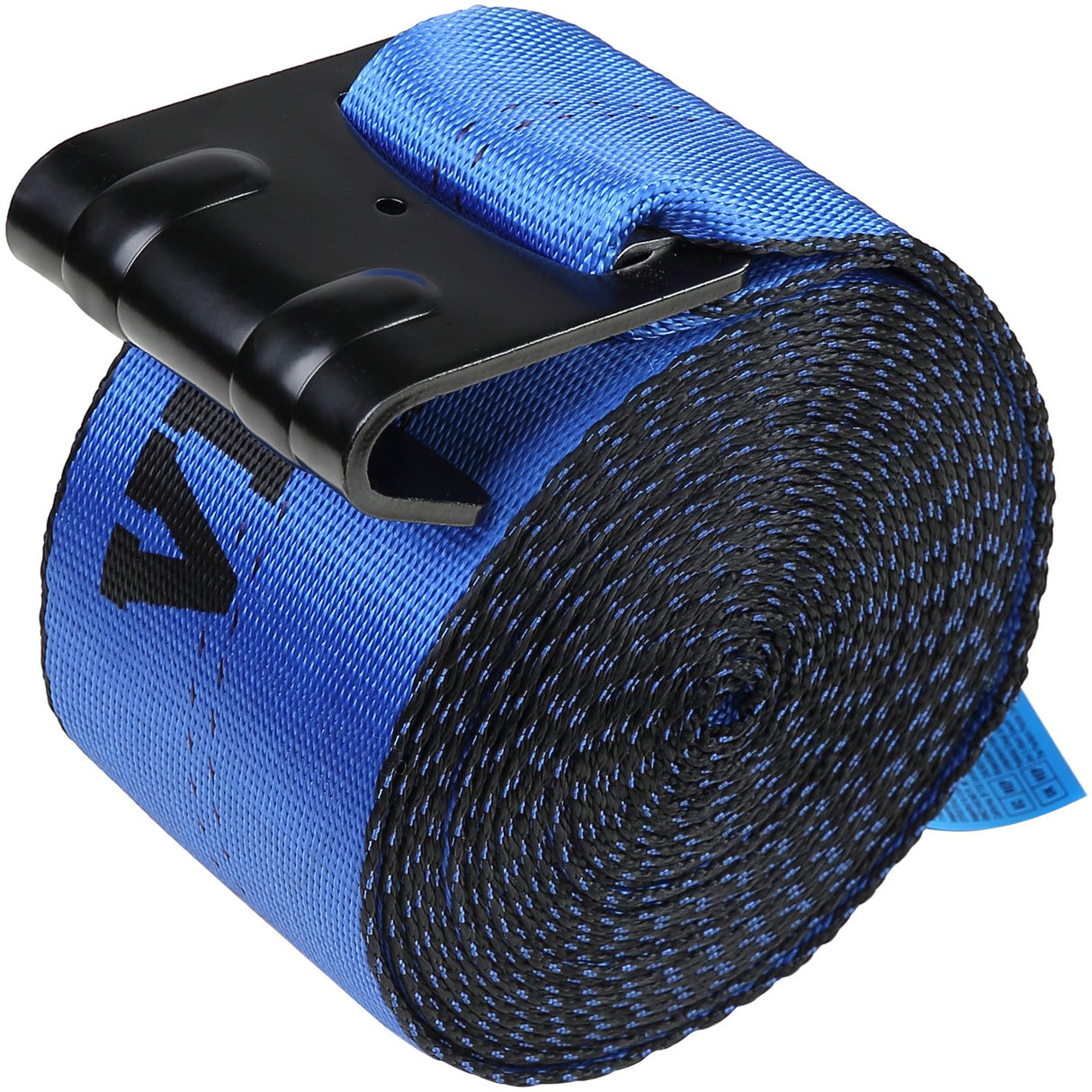 VEVOR Winch Straps, 10.2 cm x 9.1 m, 2.7T Load Capacity, 8.2T Breaking Strength, Truck Straps with Flat Hook, Flatbed Tie Downs Cargo Control for