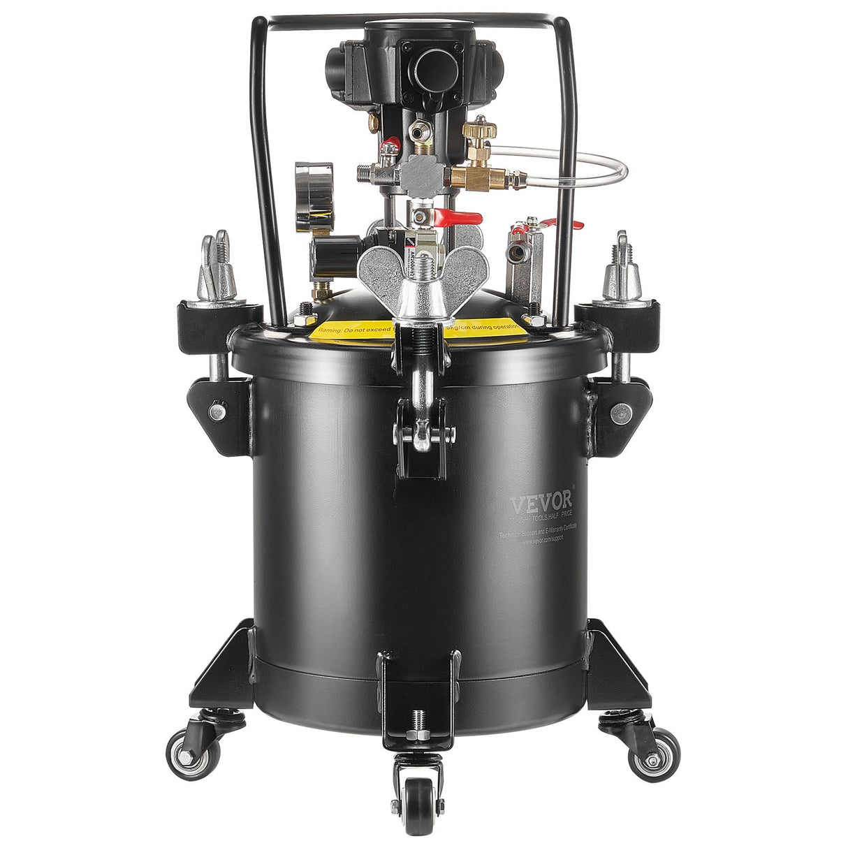 VEVOR Spray Paint Pressure Pot Tank 10 L/2.5 gal Fully Automatic Stirring 70 psi