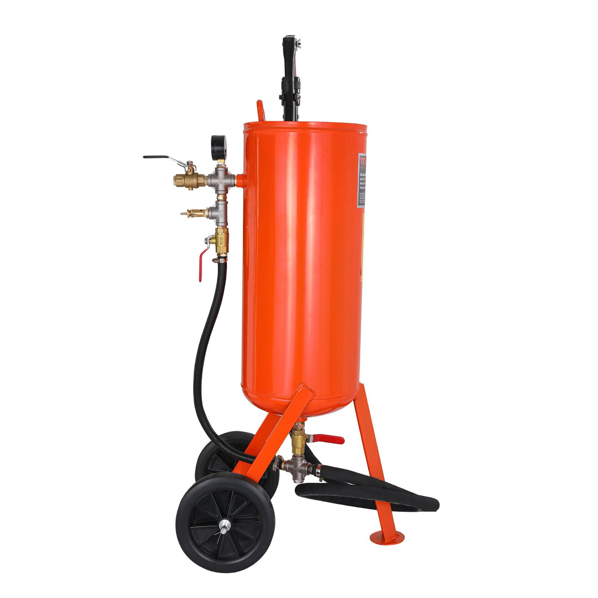 10 Gallon Heavy-Duty Sand Blaster, 60-110 PSI High Pressure Sandblaster, Portable Abrasive Blasting Tank, Air Sand Blasting Kit with 2 Ceramic Nozzles & 7.5ft Hose for Stain, Rust, Paint Removal