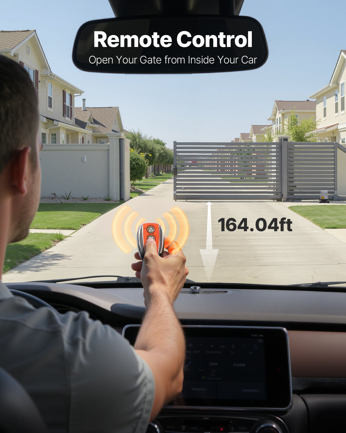 VEVOR 400W Electric Sliding Gate Opener 1000kg Chain Drive Infrared Sensor