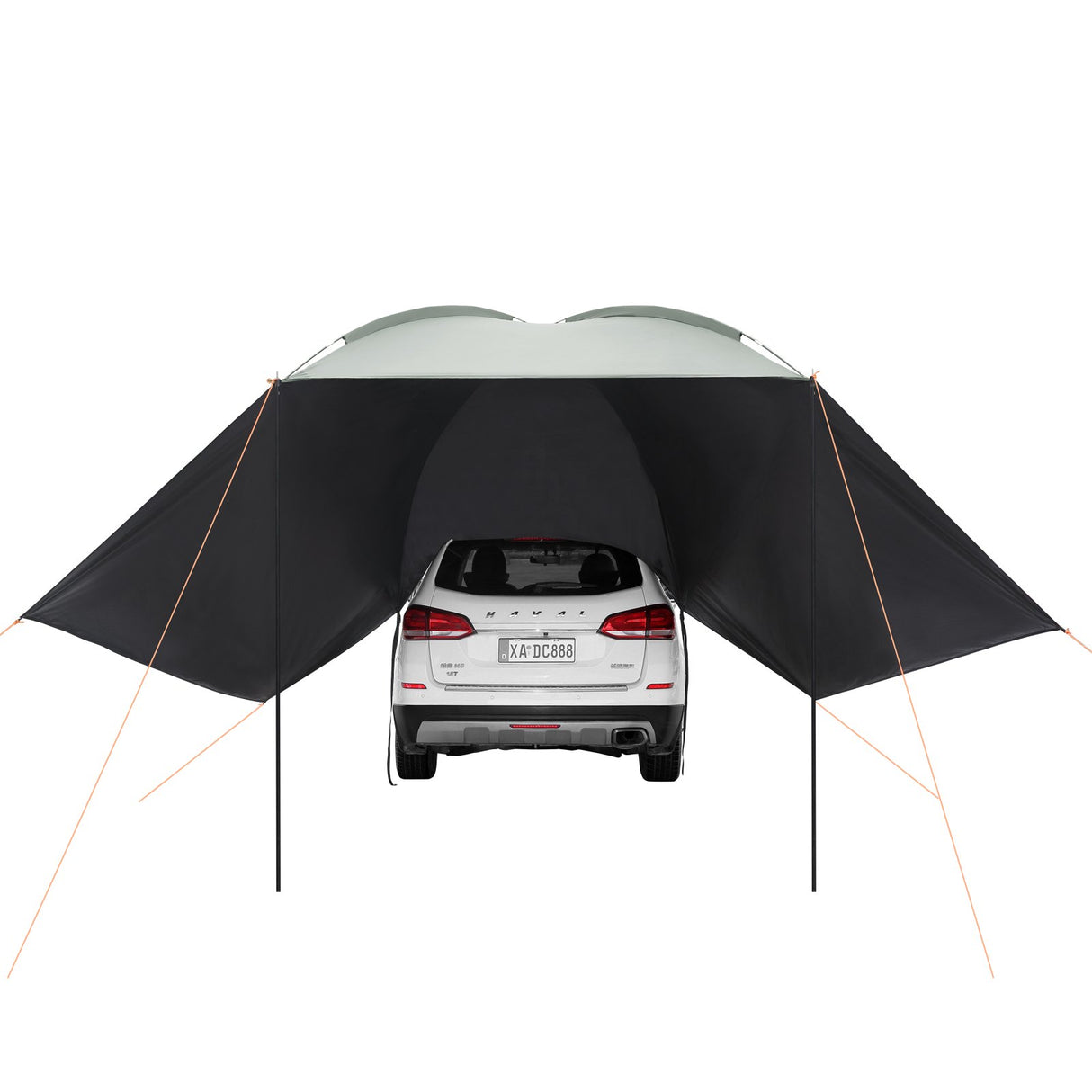 VEVOR Vehicle Awning, Large 10' x 7' Shade Coverage Car Side Awning, PU2000mm UV50+ Car Awning with Extended Side Canopies and Portable Storage Bag,