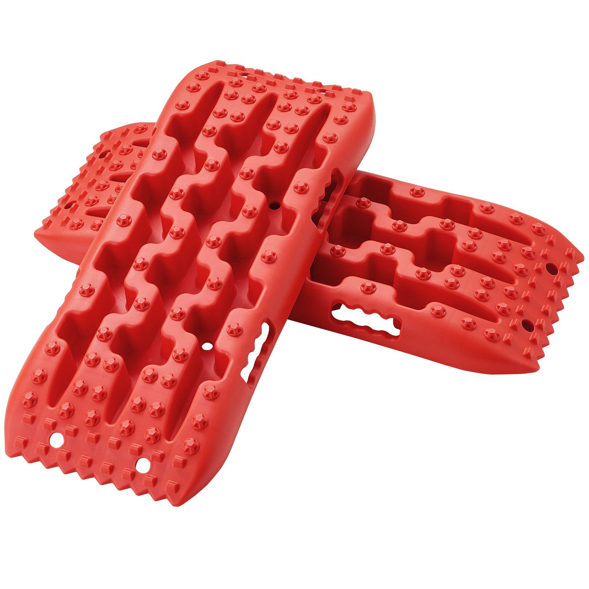 VEVOR 2PCS Traction Boards with PP for Mud Snow Sand Storage Bag Short Red