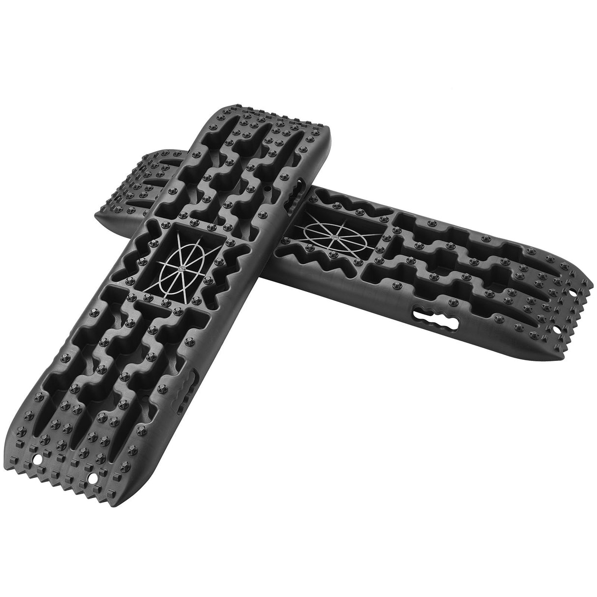 VEVOR 2PCS Traction Boards with PP for Mud Snow Sand Storage Bag Long Black