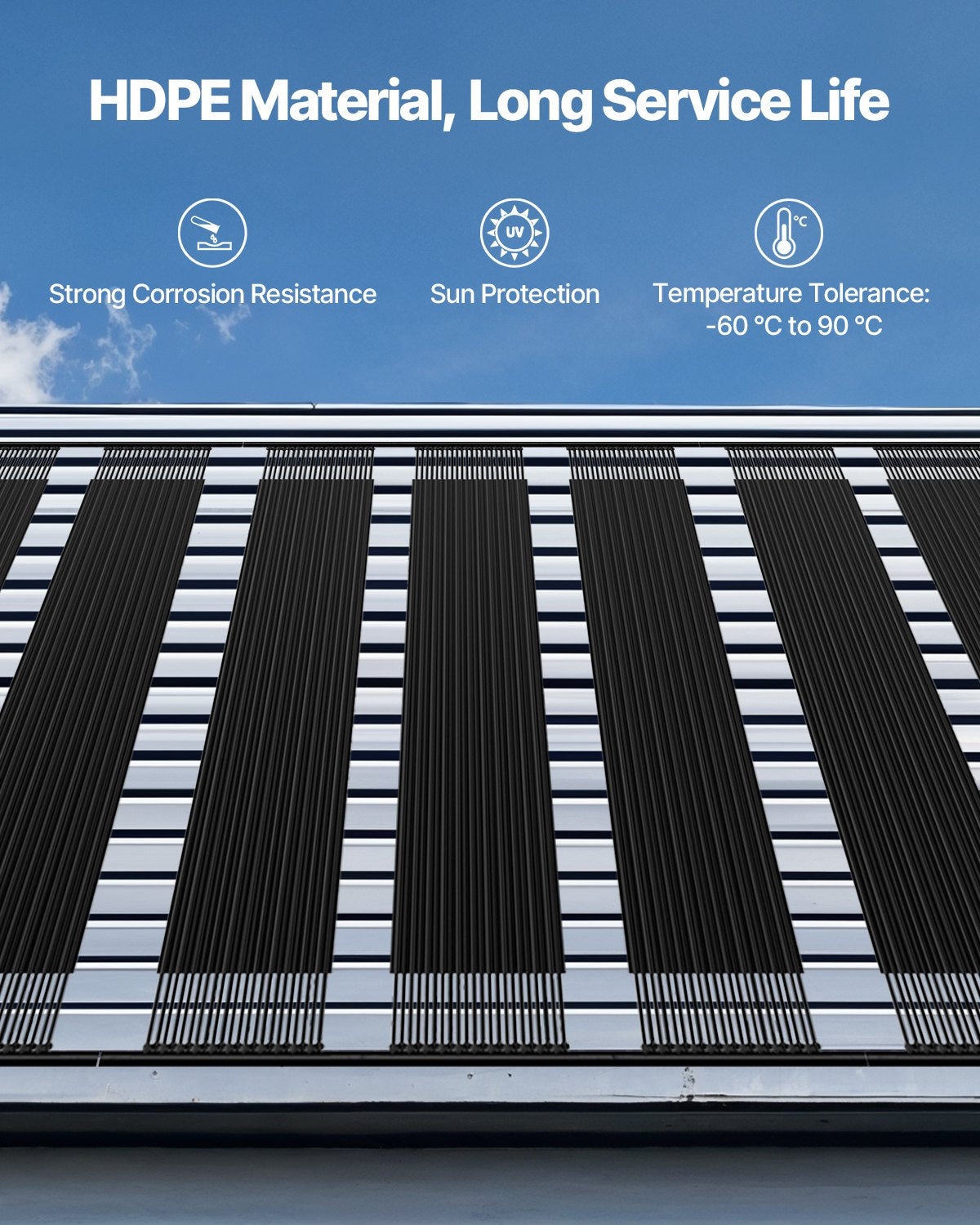 VEVOR Solar Pool Heater 1235 x 3100mm Aboveground & Inground Pool Heating System