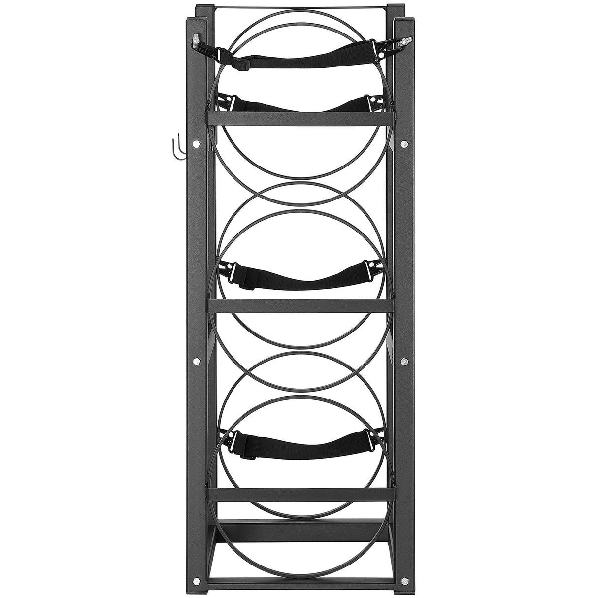 VEVOR Refrigerant Tank Rack, with 3 x 30lbs Bottle Tanks, Cylinder Tank Rack 12.79x12.99x33.07 in, Refrigerant Cylinder Rack Gas Cylinder Racks and