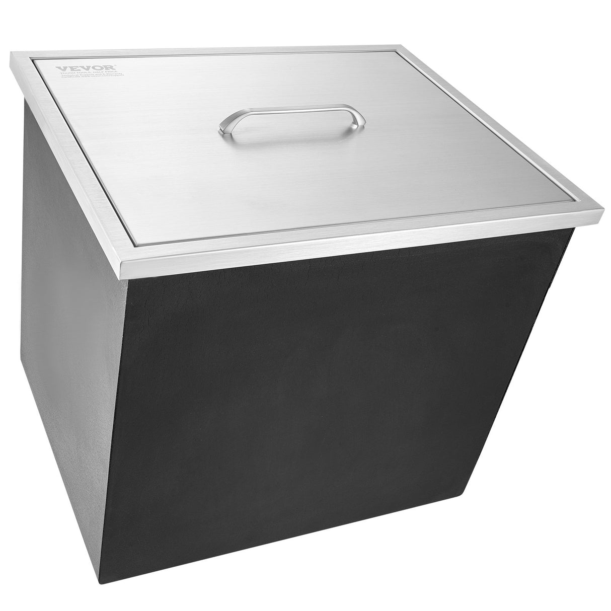 VEVOR Drop in Ice Chest, 21"L x 17"W x 18"H Stainless Steel Ice Cooler, Commercial Ice Bin with Cover, 40 qt Outdoor Kitchen Ice Bar, Drain-pipe and