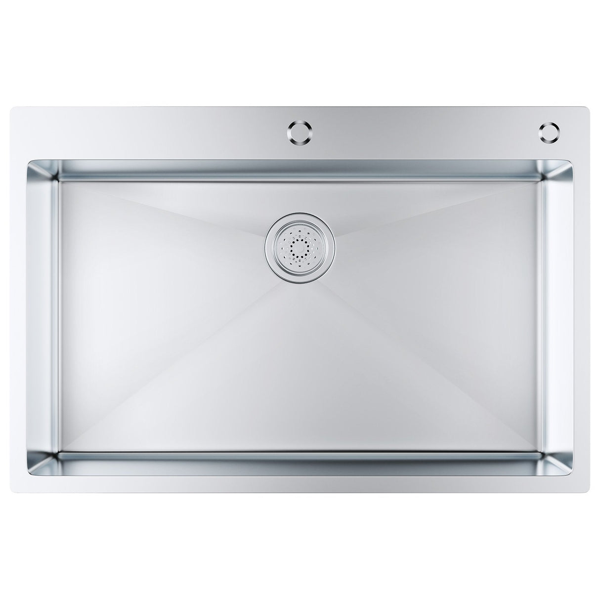 VEVOR Kitchen Sink, 304 Stainless Steel Drop-In Sinks, Top Mount Single Bowl Basin with Accessories(Pack of 3), Household Dishwasher Sinks for
