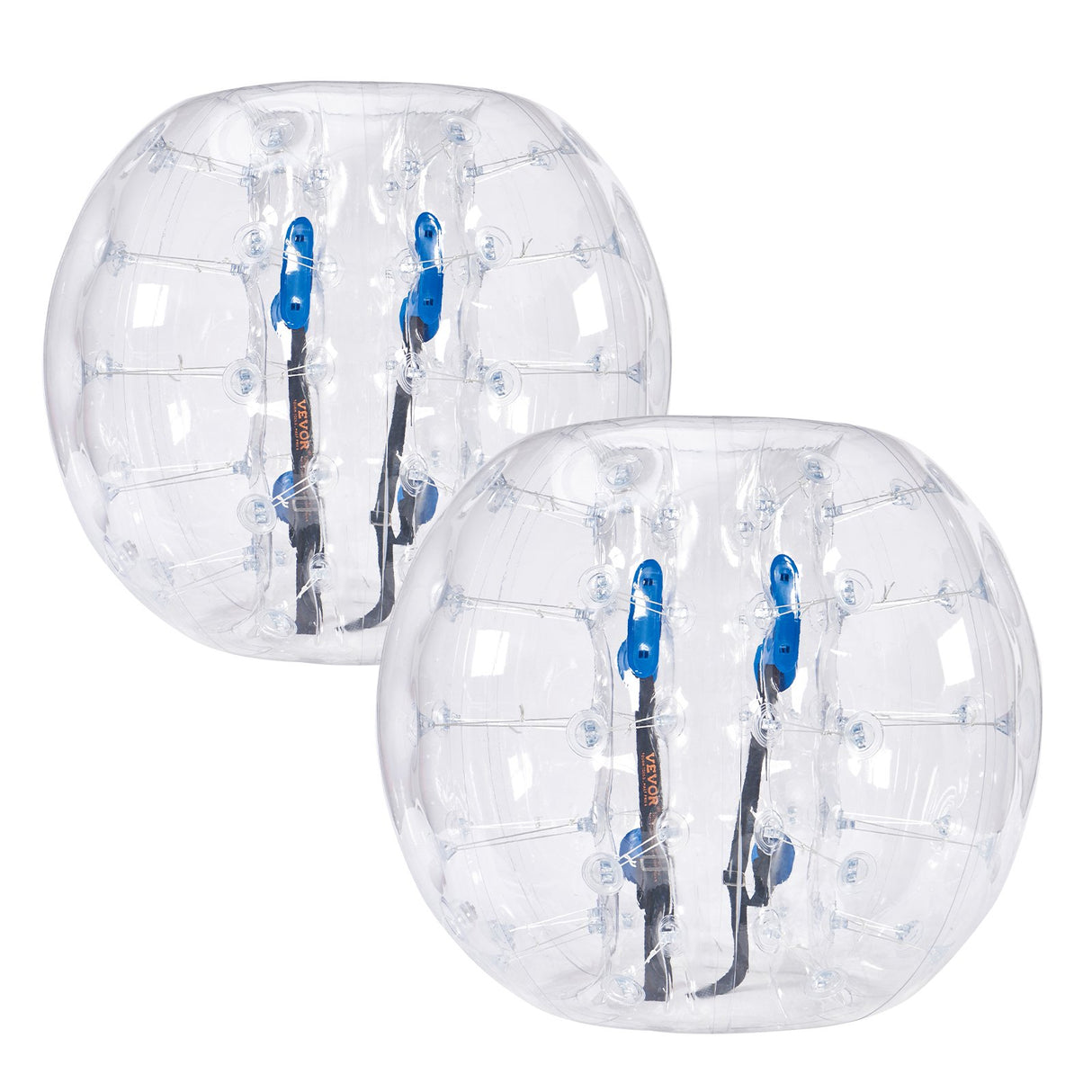 VEVOR Inflatable Bumper Balls 2-Pack, 4FT/1.2M Body Sumo Zorb Balls for Teen & Adult, 0.8mm Thick PVC Human Hamster Bubble Balls for Outdoor Team Gaming Play, Bumper Bopper Toys for Garden, Yard, Park