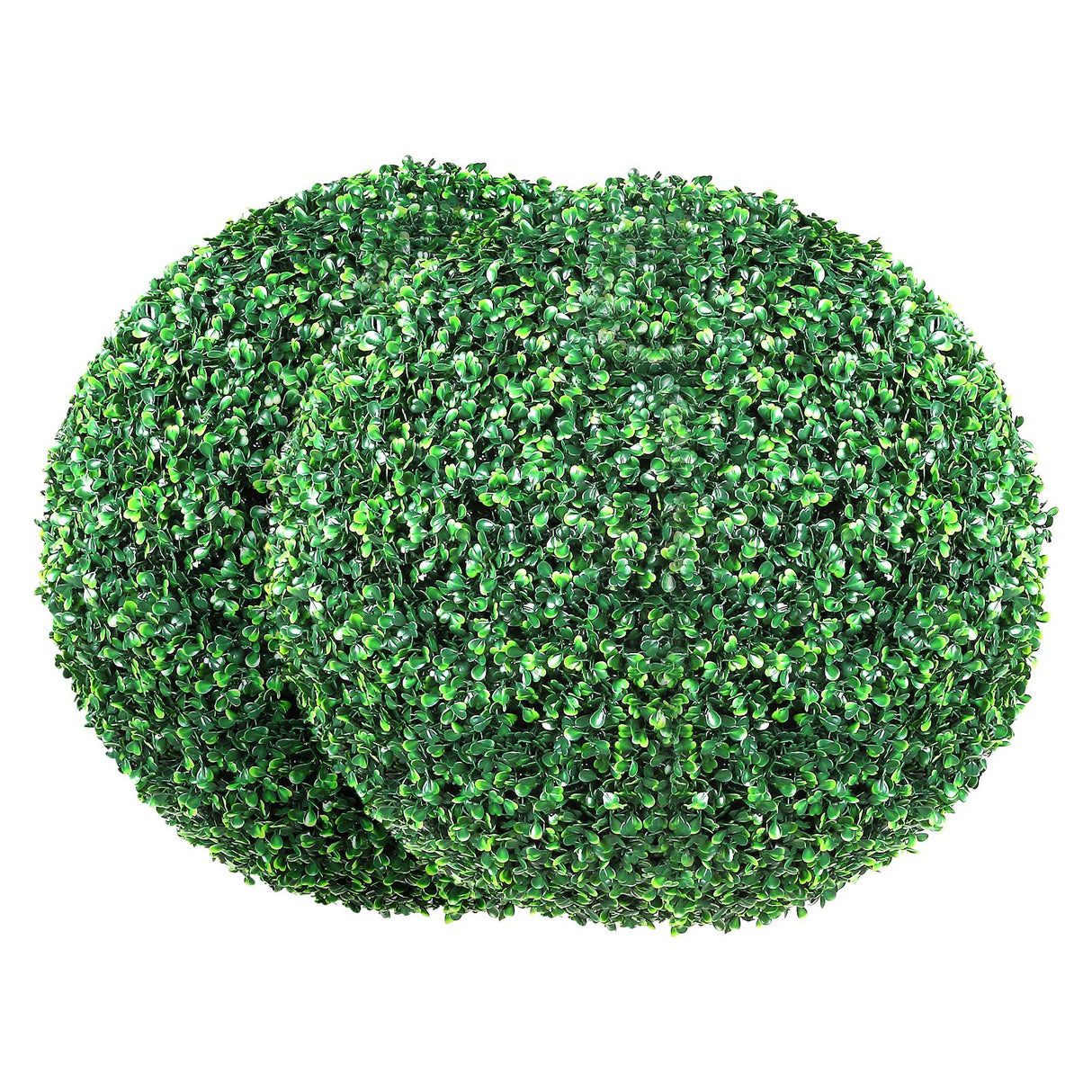 VEVOR Artificial Topiaries Boxwood Trees, (2 Pieces), Ball-Shape Faux Topiaries Plant, All-year Green Feaux Plant Decorative Balls for Backyard,