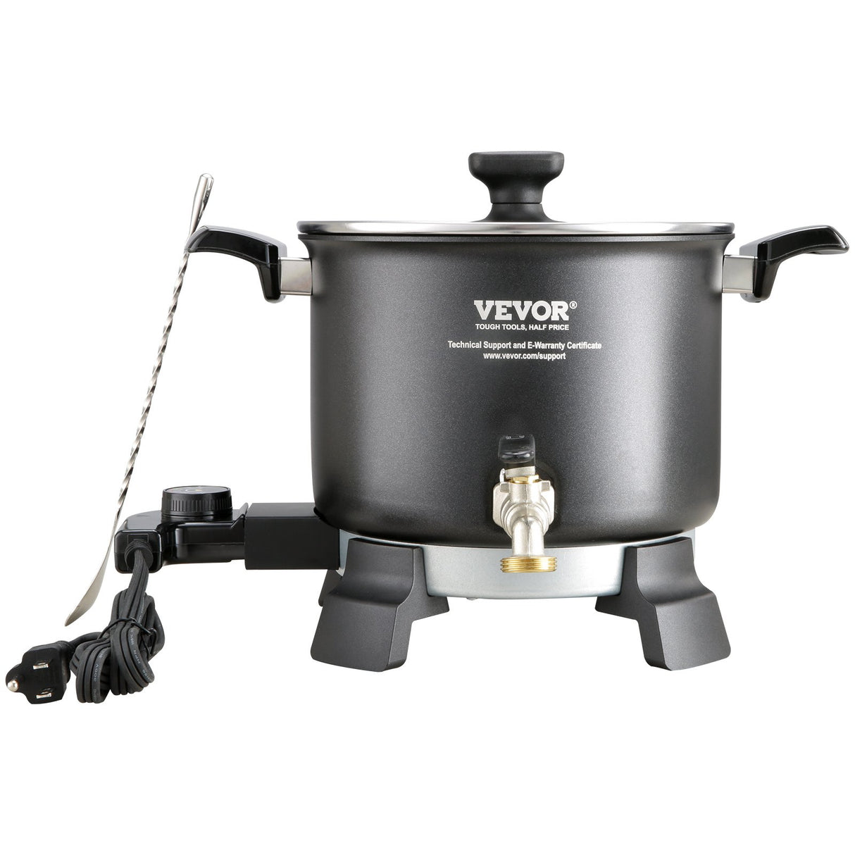 VEVOR Wax Melter for Candle Making, 5 Liter Large Electric Wax Melting Pot Easy Pour Spout, 4-level Temperature Control, Easy Clean for Candle Soap Cream Beauty Bulk Production Business or Home