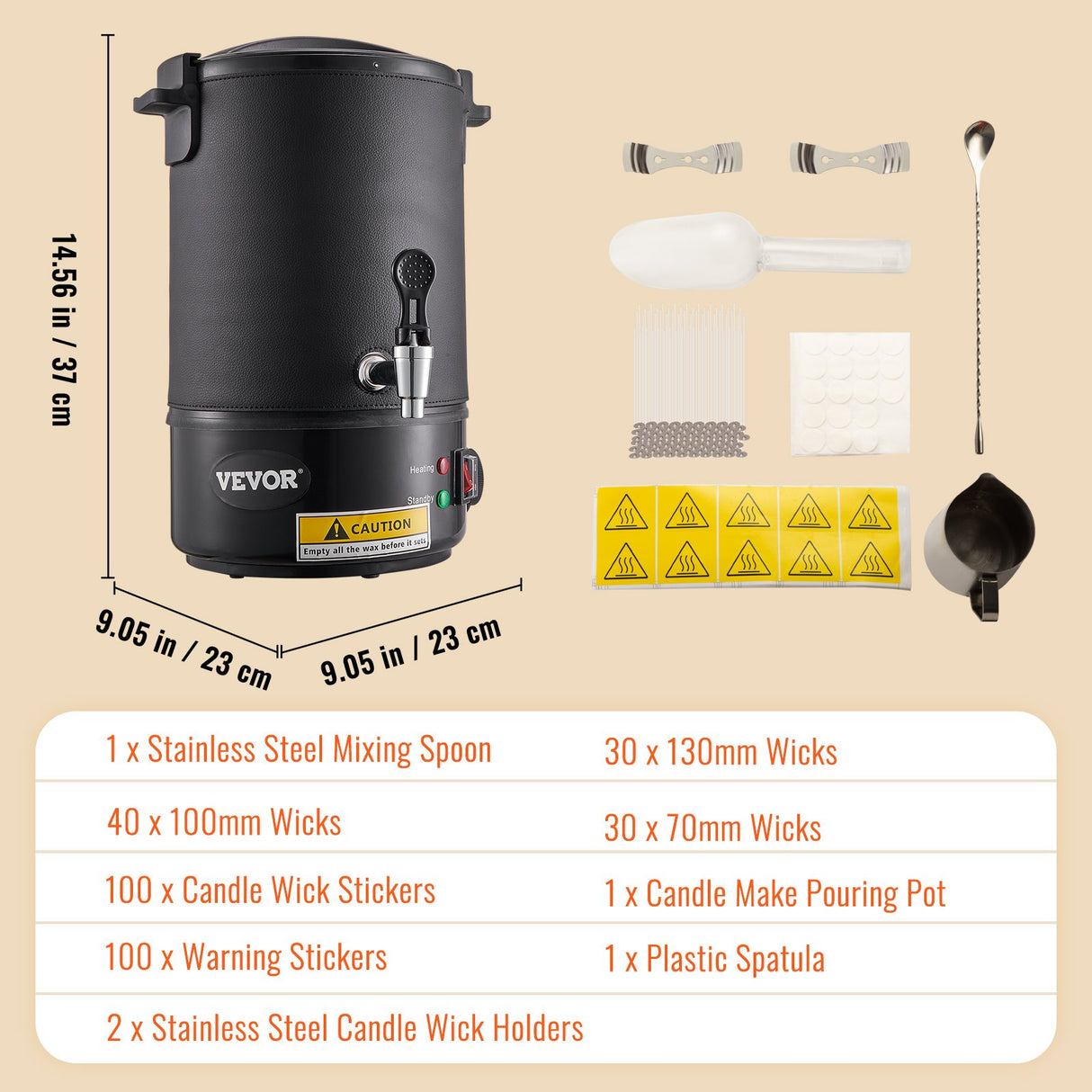 Wax Melter for Candle Making 6.5Liter Electric Pot Commercial or Home Use