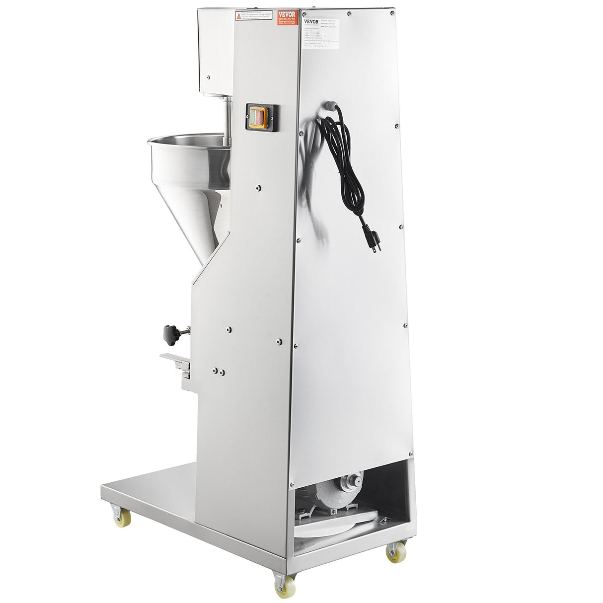 VEVOR Commercial Meatball Forming Machine, 280 PCs/min Automatic Meatball Maker, 1100W Electric Fish Beef Pork Shrimp Ball Making Tool, Stainless