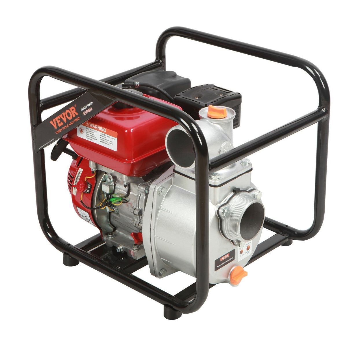 Gasoline Engine Water Pump, 80 mm, 7HP 265 GPM, 43 m Lift, 7 m Suction, 4-Stroke Gas Powered Trash Water Transfer Pump Portable High Pressure with 25ft Hose for Irrigation Pool, EPA Certified